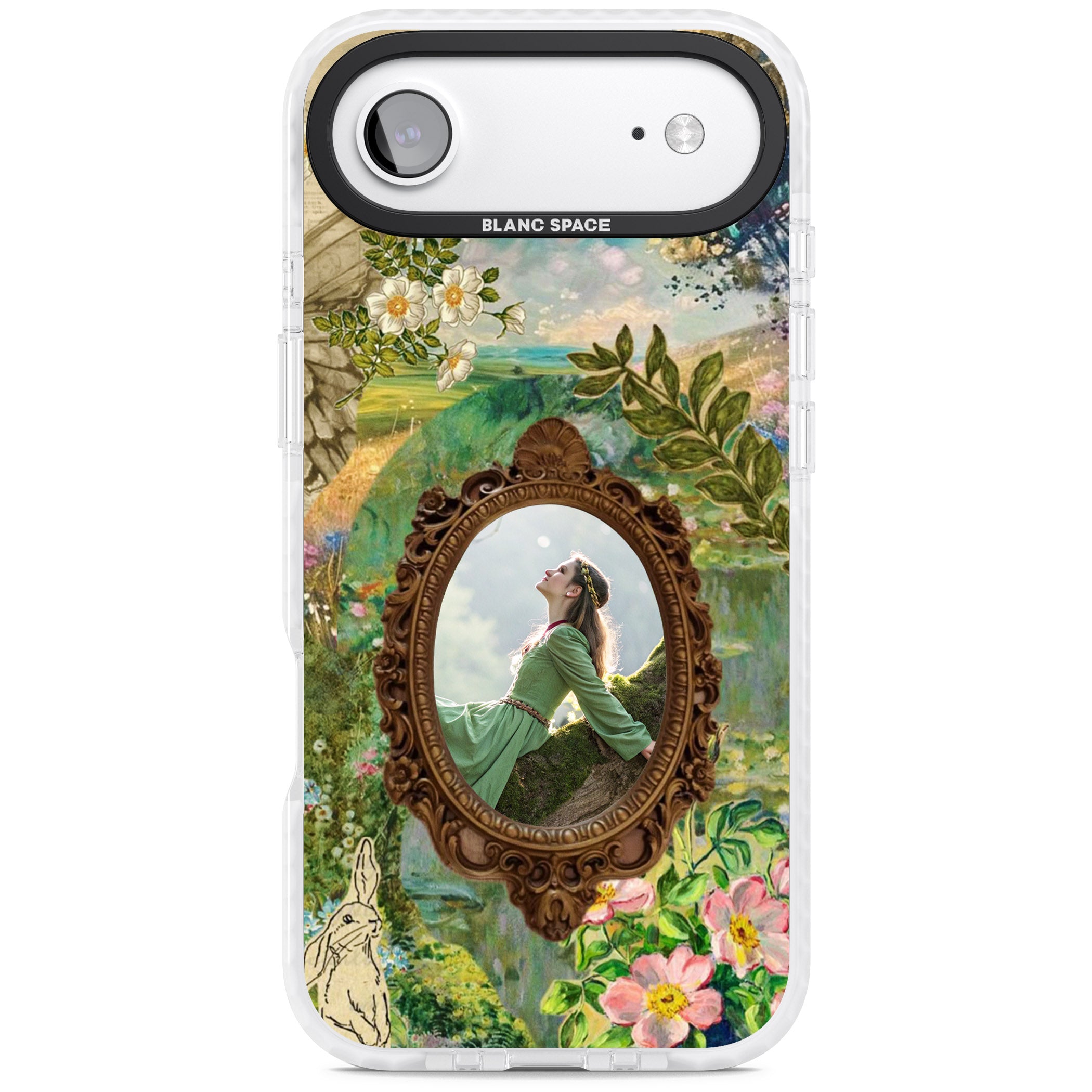 Personalised Meadow Frame iPhone 17 Air Impact Pro Clear Phone Case