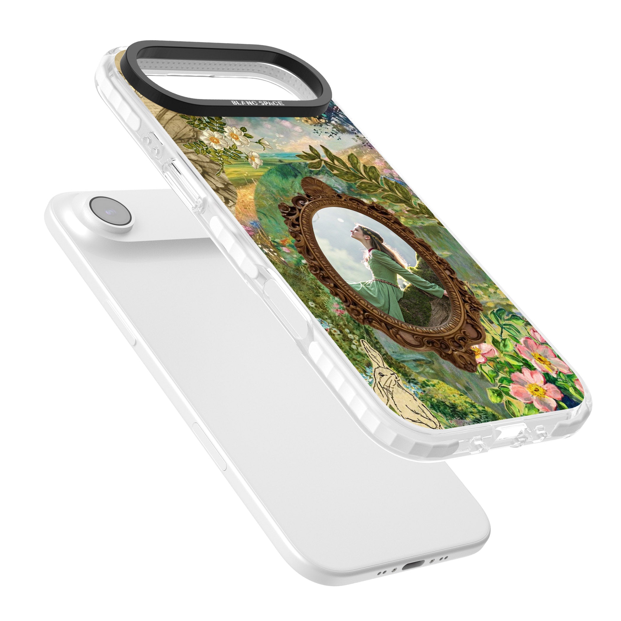 Personalised Meadow Frame iPhone 17 Air Impact Pro Clear Phone Case Colours