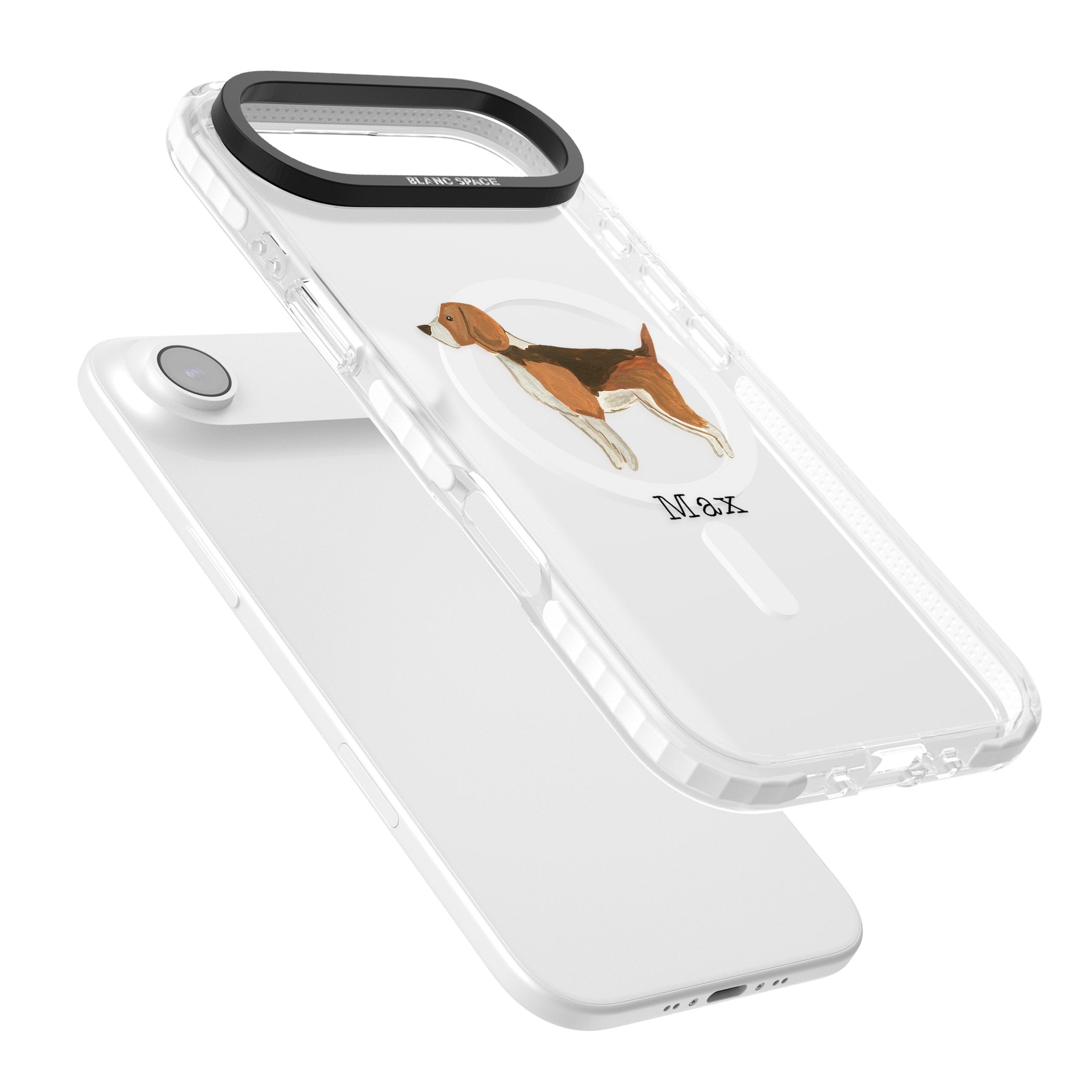 Personalised Beagle iPhone 17 Air Impact Pro Clear Phone Case Colours