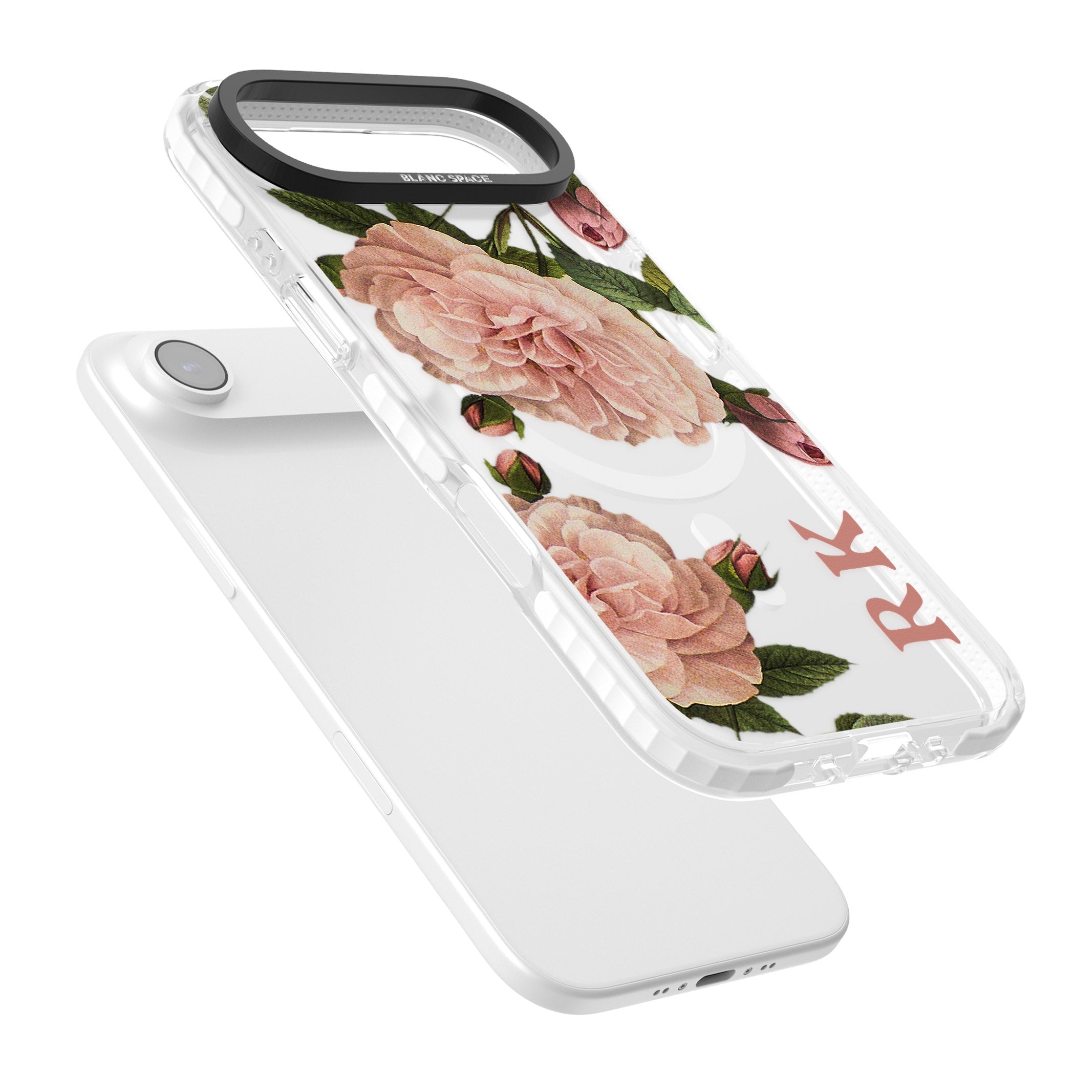 Personalised Vintage Floral iPhone 17 Air Impact Pro Clear Phone Case Colours