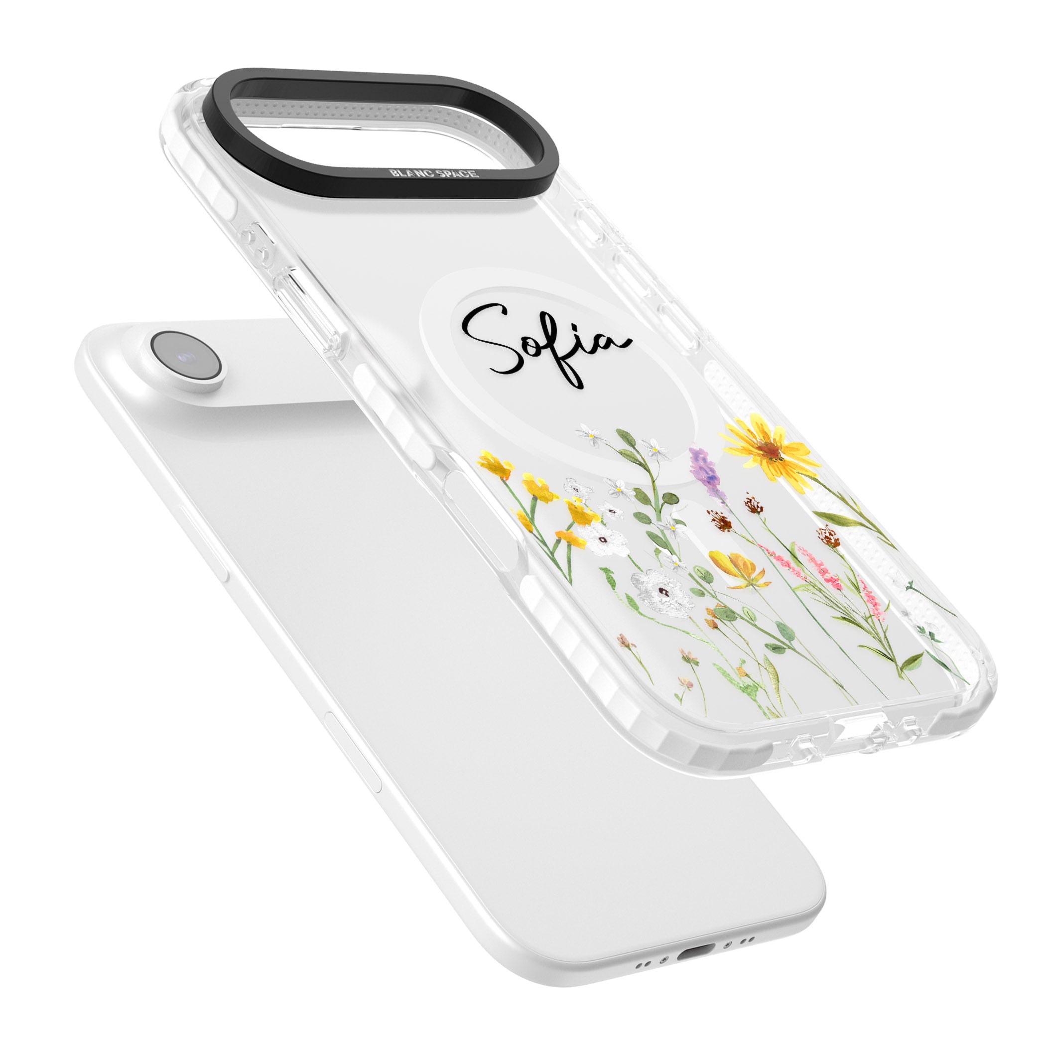 Personalised April Wildfowers iPhone 17 Air Impact Pro Clear Phone Case Colours