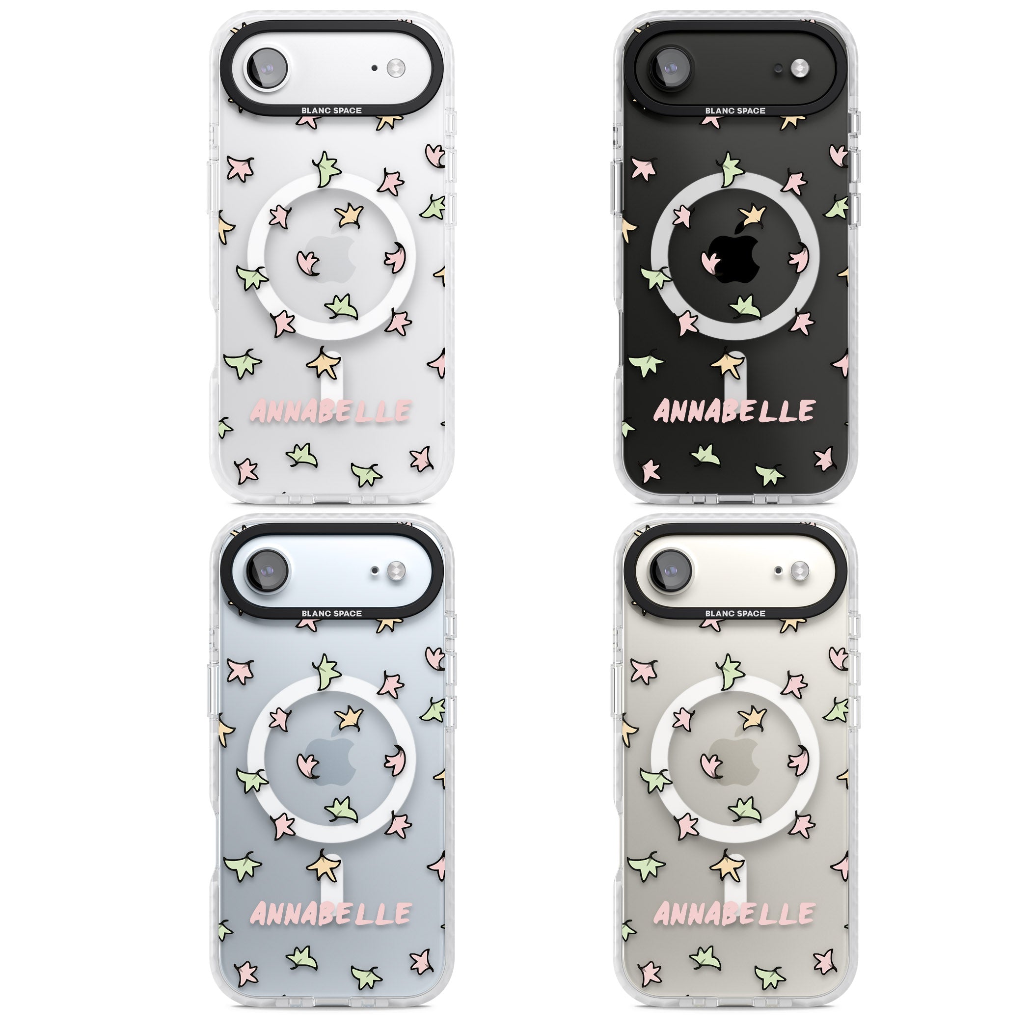 Personalised Heartstopper Leaves Pattern iPhone 17 Air Impact Pro Clear Phone Case APT Impact Protection