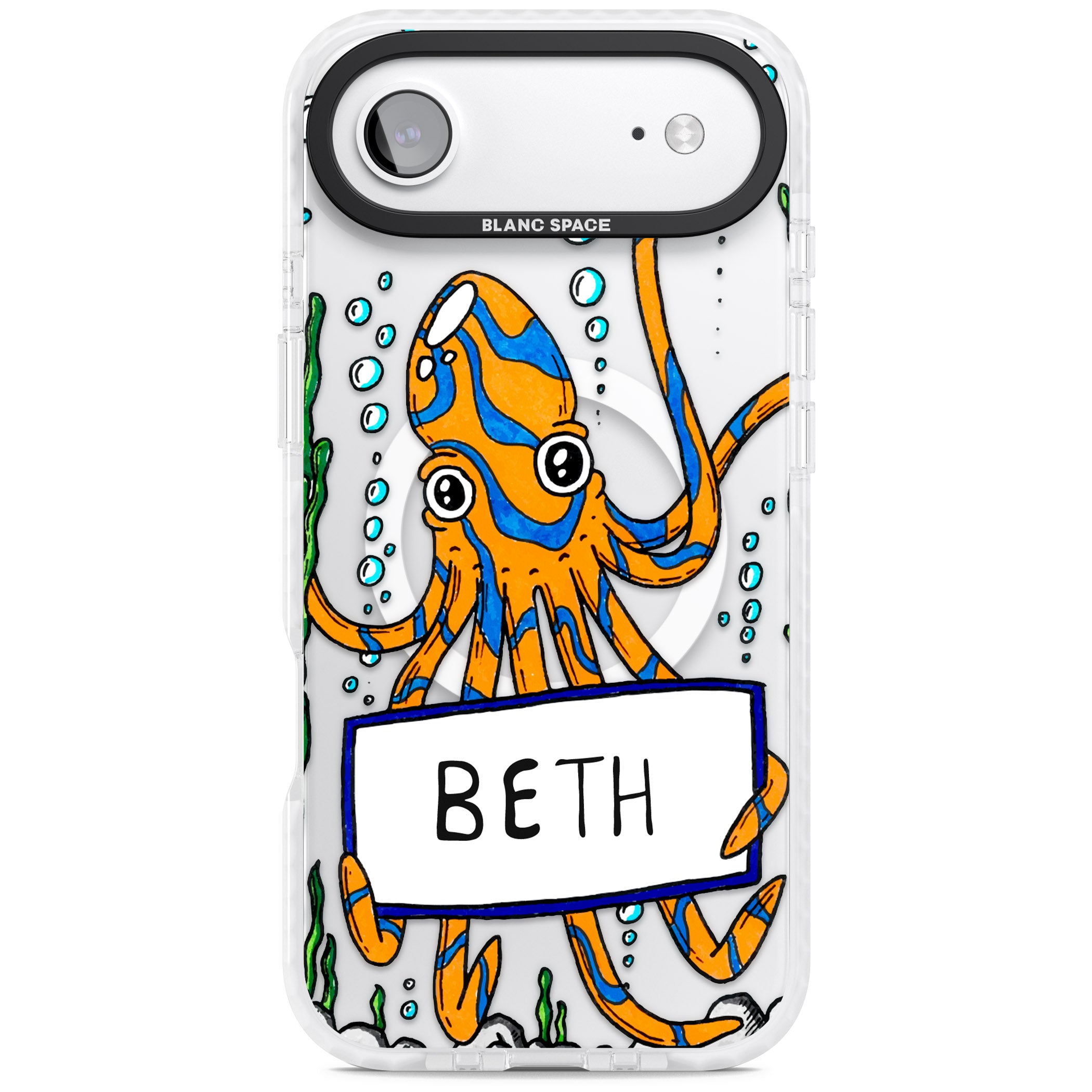 Personalised Octo iPhone 17 Air Impact Pro Clear Phone Case