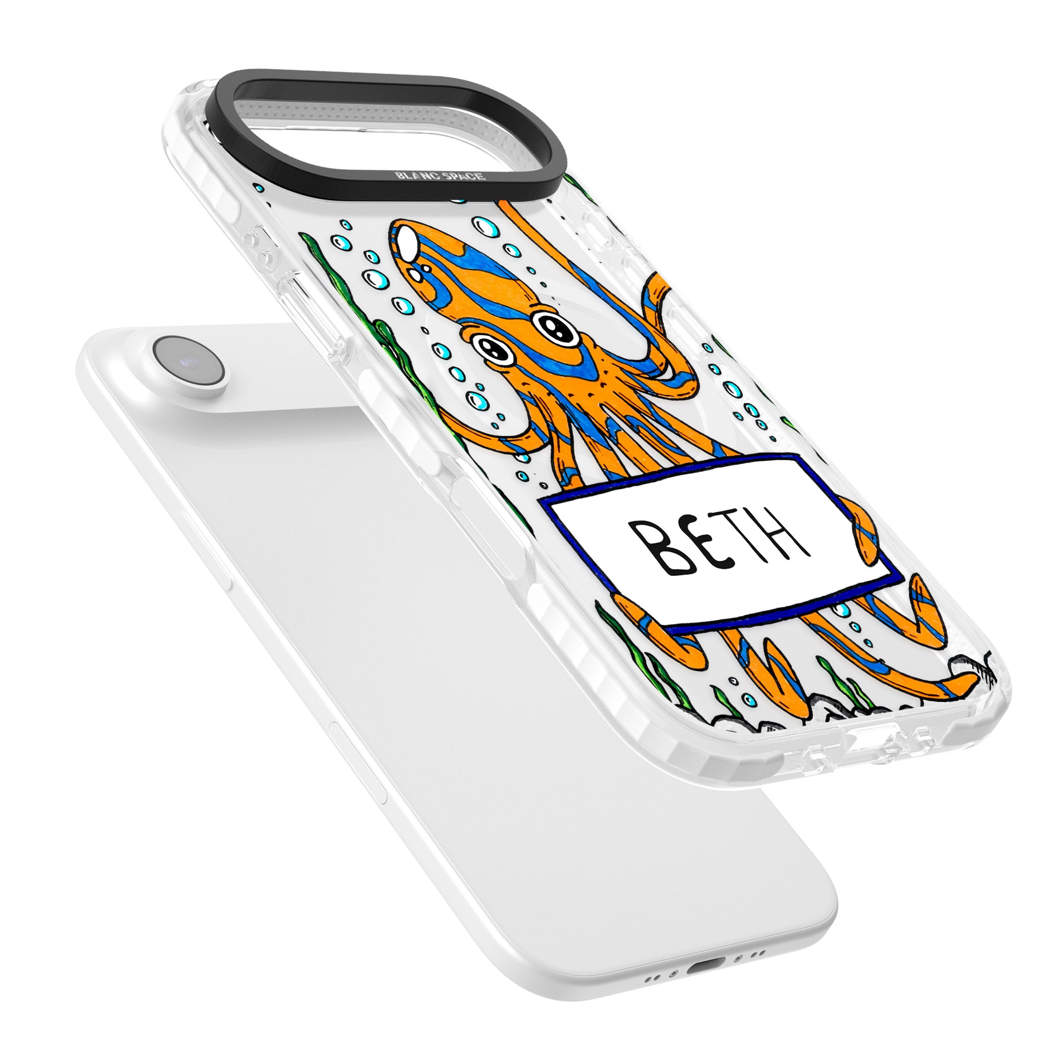 Personalised Octo iPhone 17 Air Impact Pro Clear Phone Case Colours