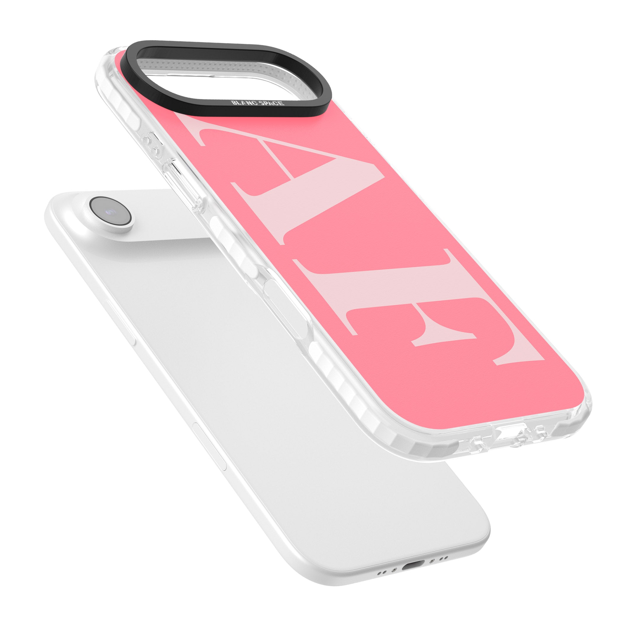 Personalised Light & Dark Pink Green Letters iPhone 17 Air Impact Pro Clear Phone Case Colours