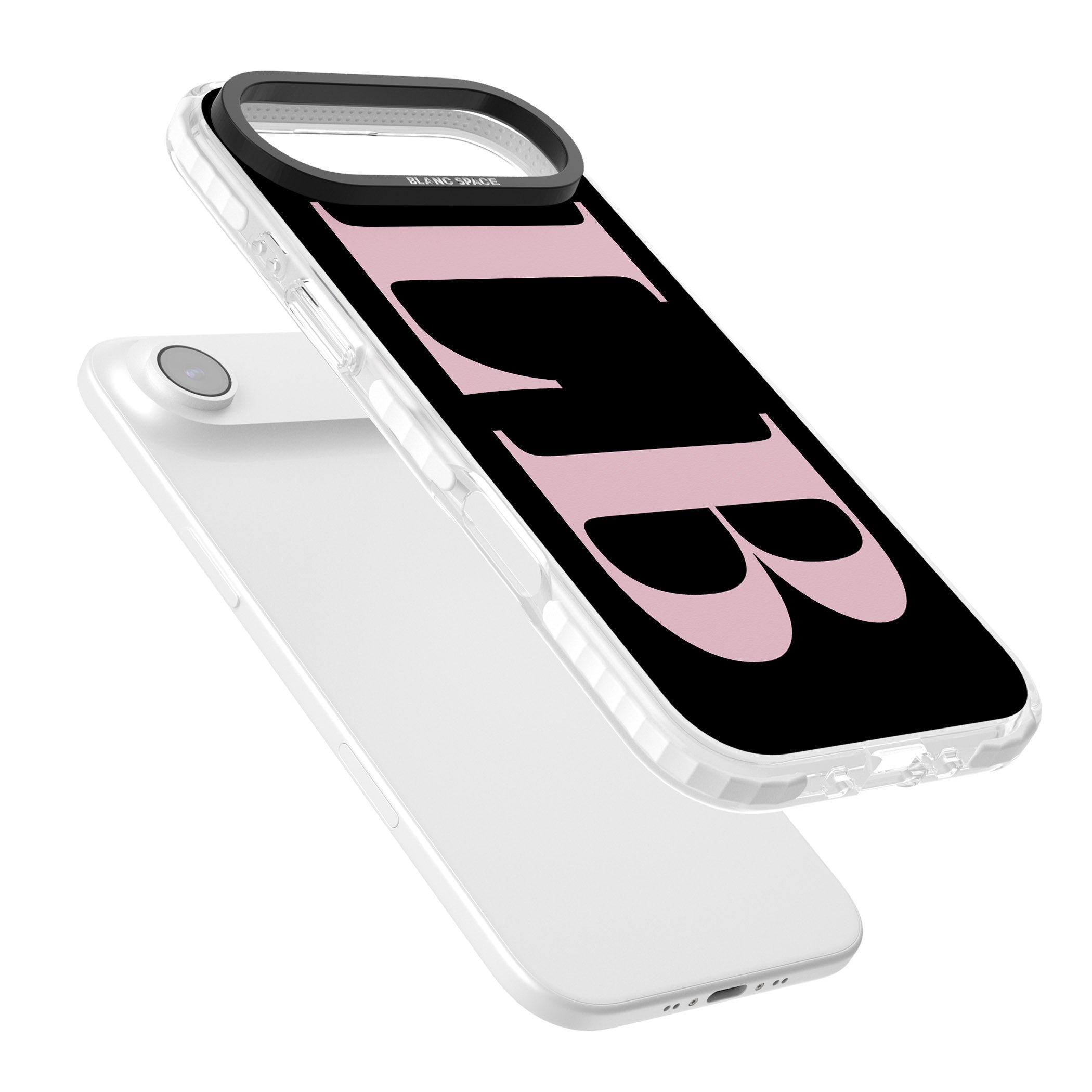 Personalised Pink & Black Green Letters iPhone 17 Air Impact Pro Clear Phone Case Colours