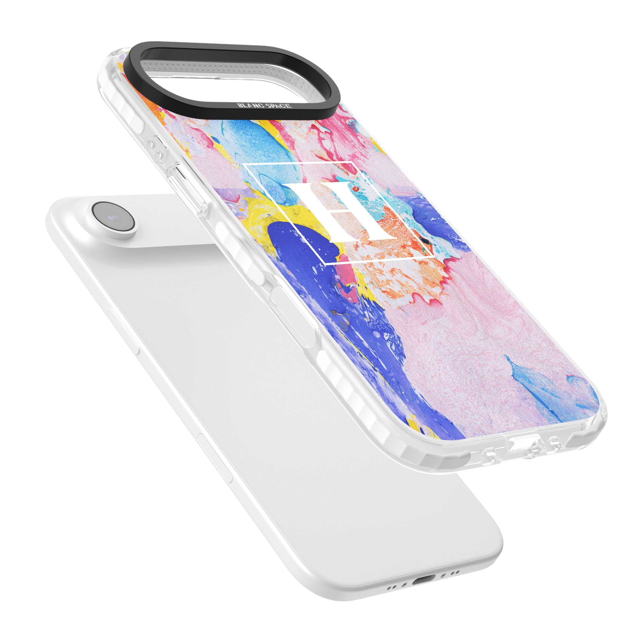 Personalised Pastel Marble Mix iPhone 17 Air Impact Pro Clear Phone Case Colours