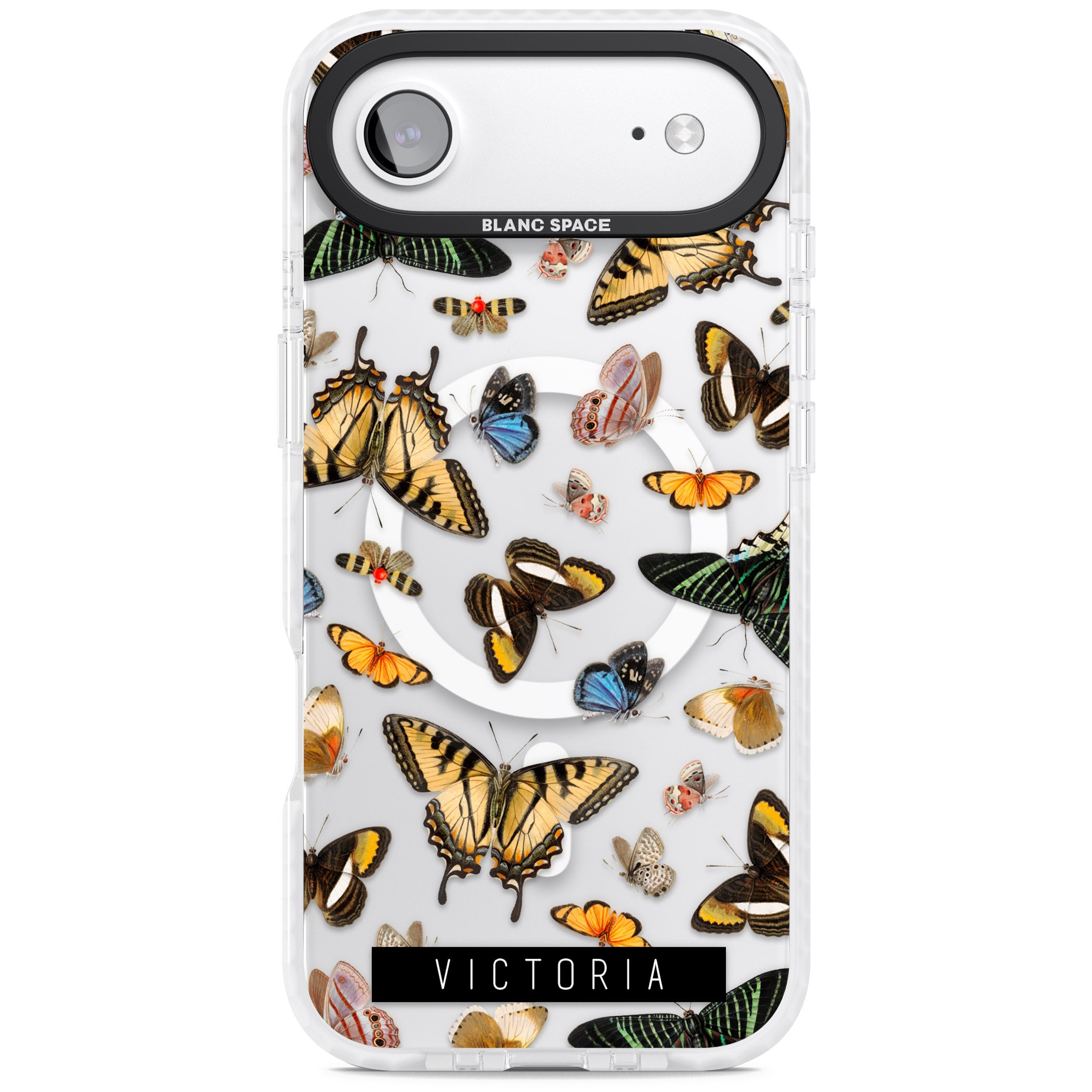Personalised Butterfly Archive iPhone 17 Air Impact Pro Clear Phone Case