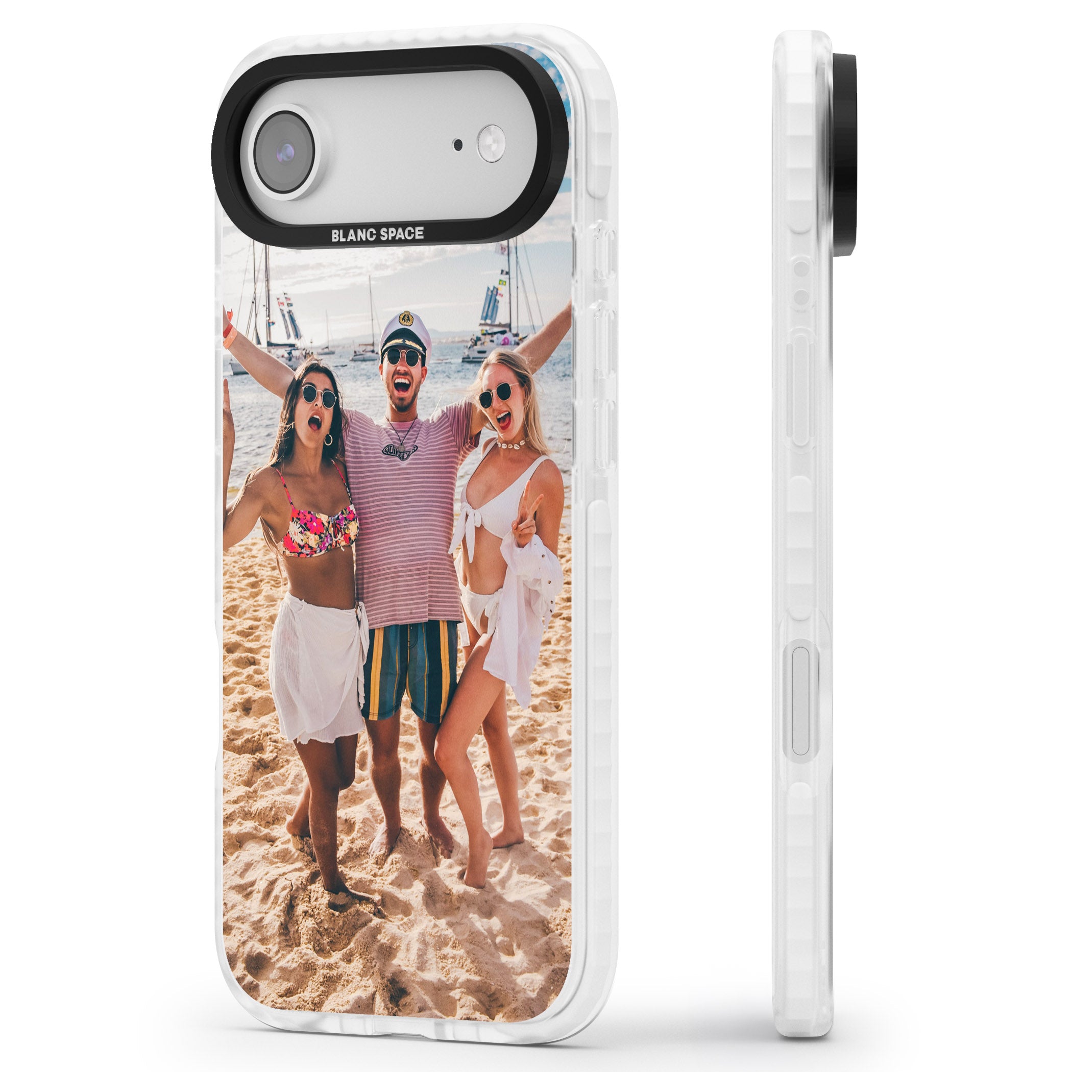Personalised Photo iPhone 17 Air Impact Pro Clear Phone Case Side Profile