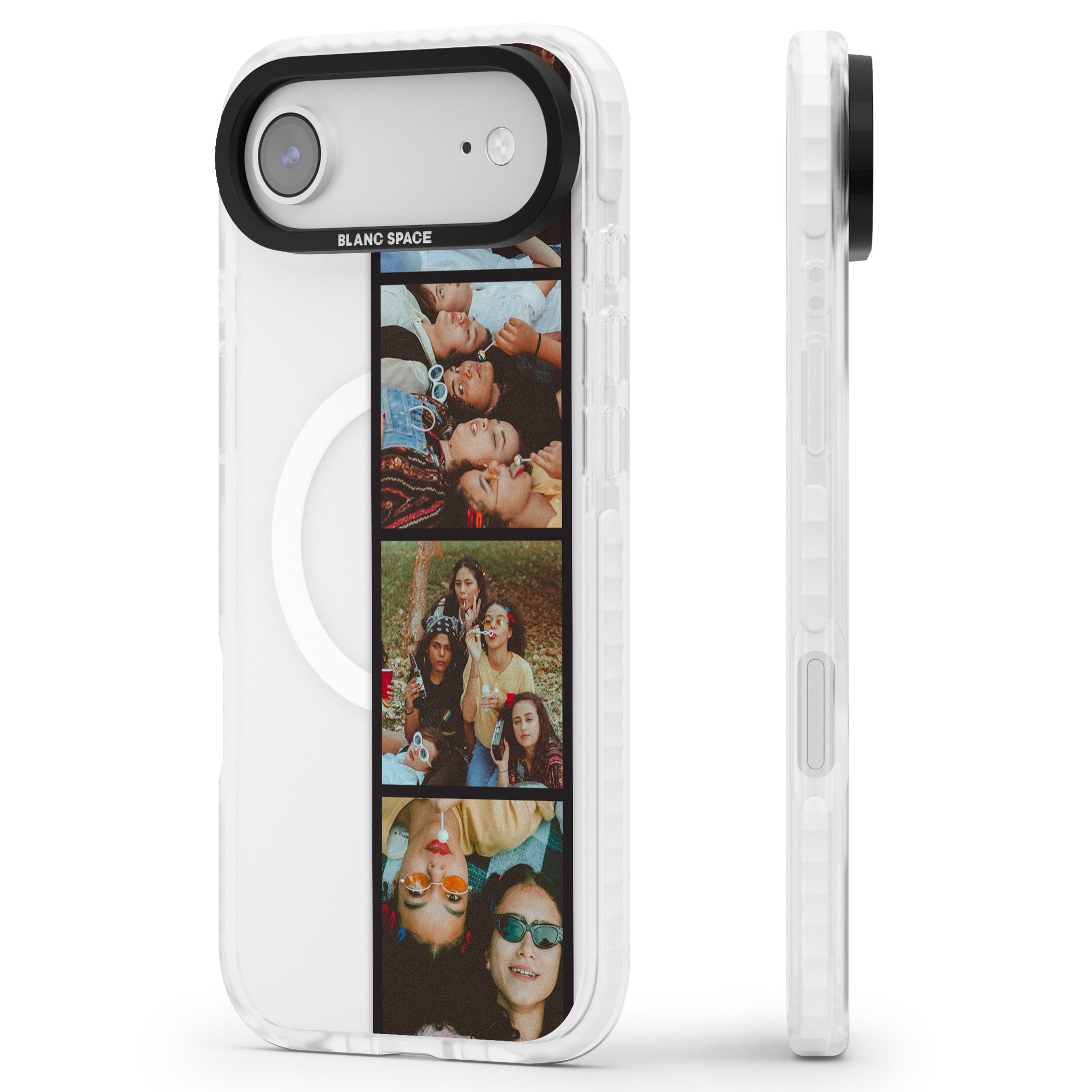 Personalised Photo Strip iPhone 17 Air Impact Pro Clear Phone Case Side Profile