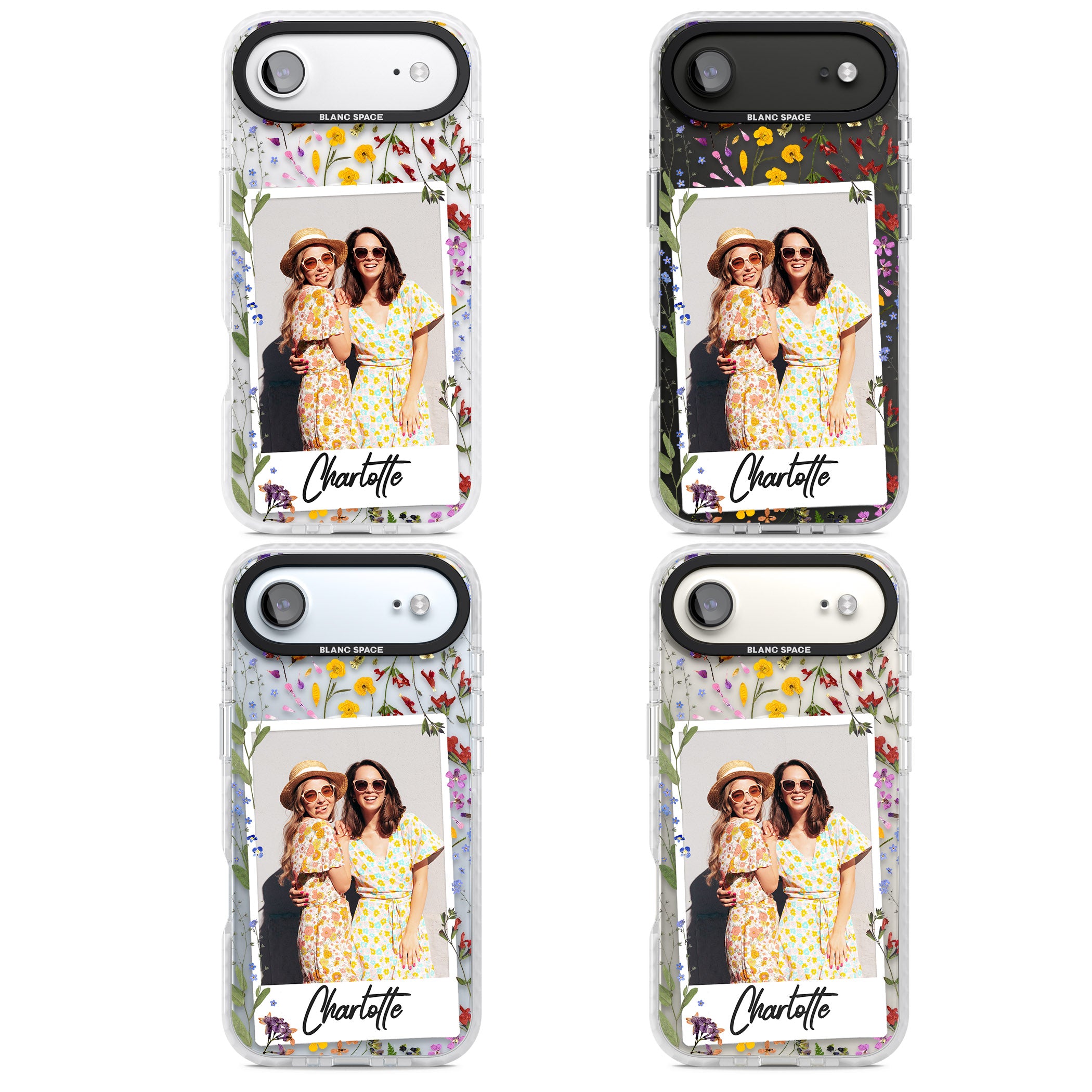 Personalised Wildflower Instant Photo iPhone 17 Air Impact Pro Clear Phone Case APT Impact Protection