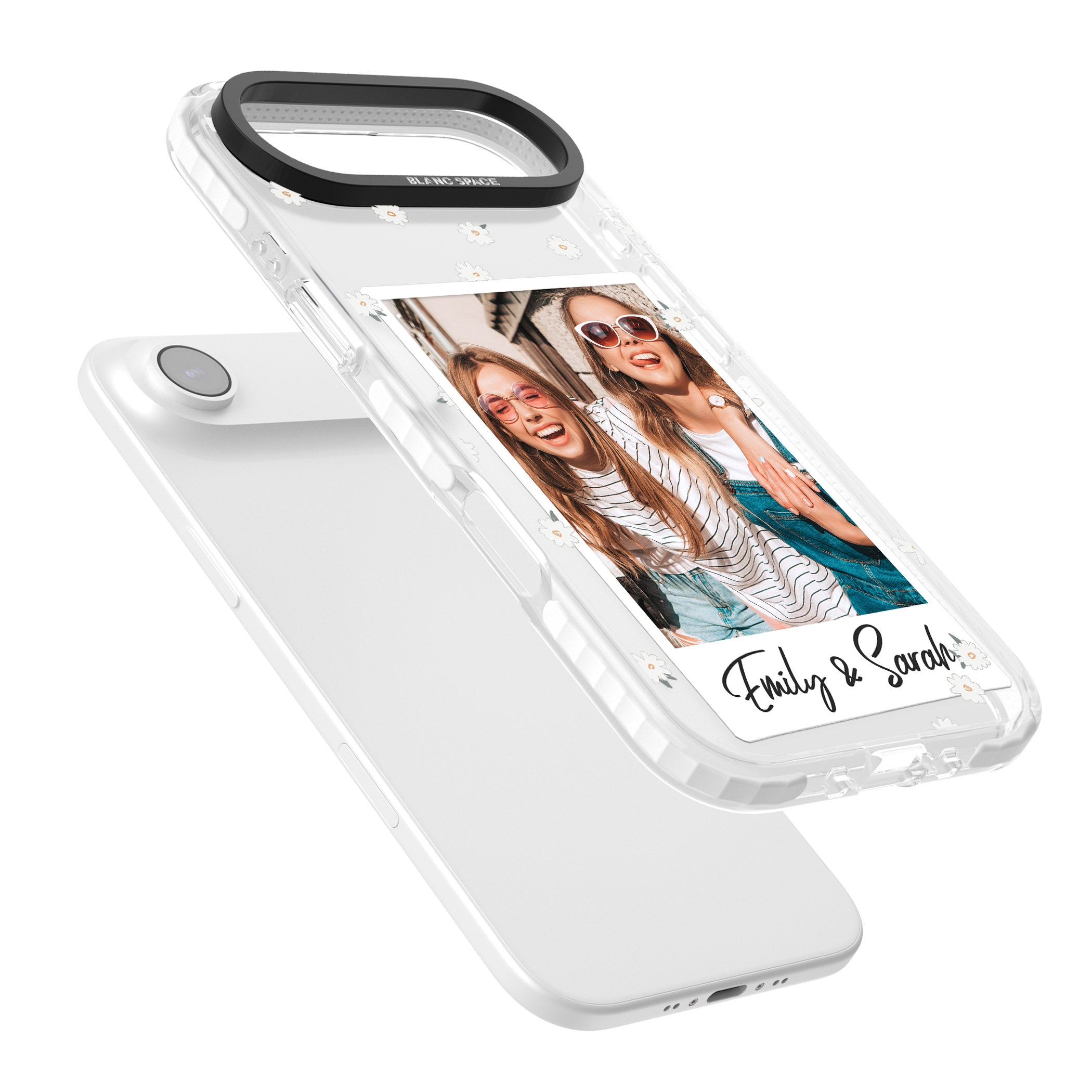 Personalised Daisy Instant Photo iPhone 17 Air Impact Pro Clear Phone Case Colours