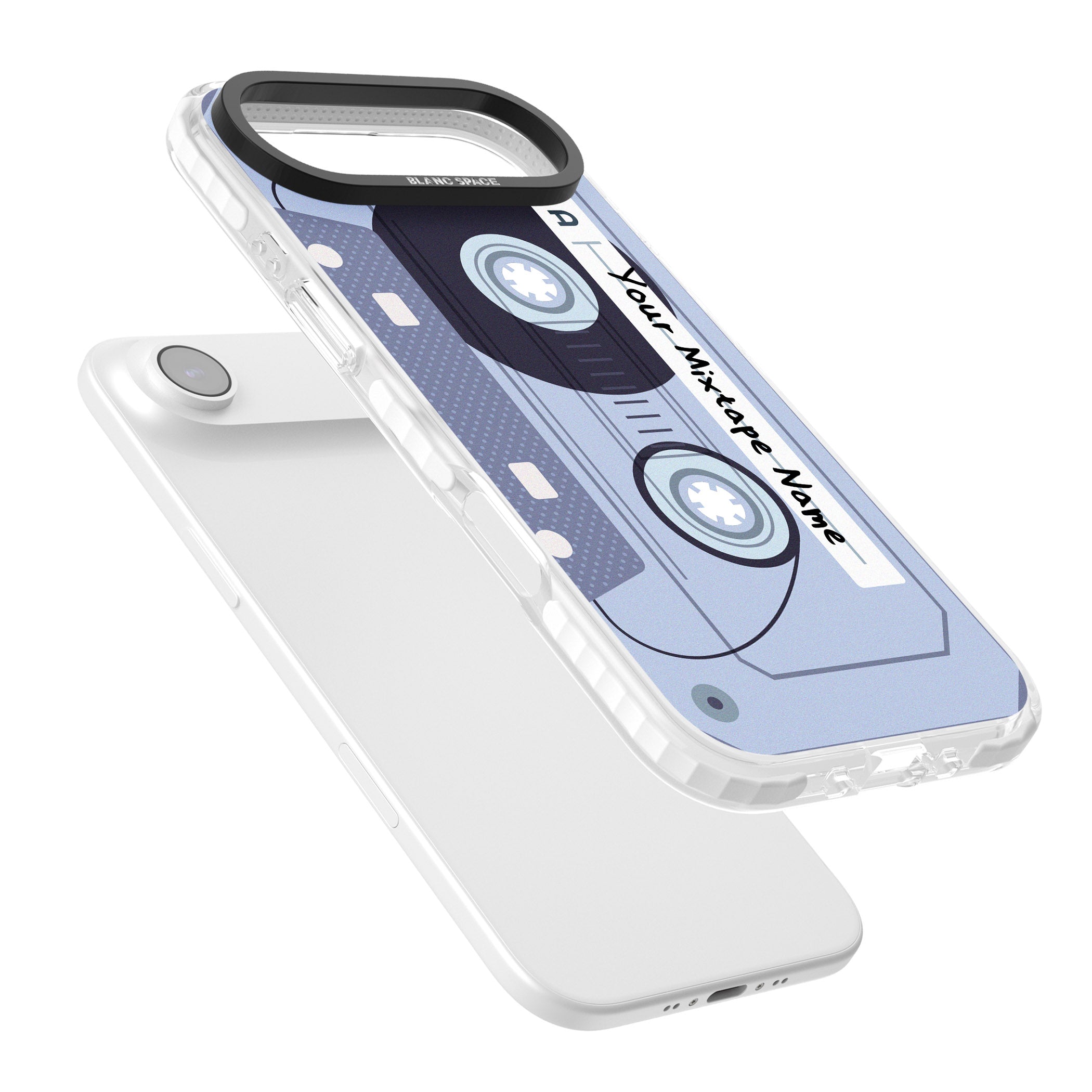 Personalised Retro Mixtape Industrial iPhone 17 Air Impact Pro Clear Phone Case Colours