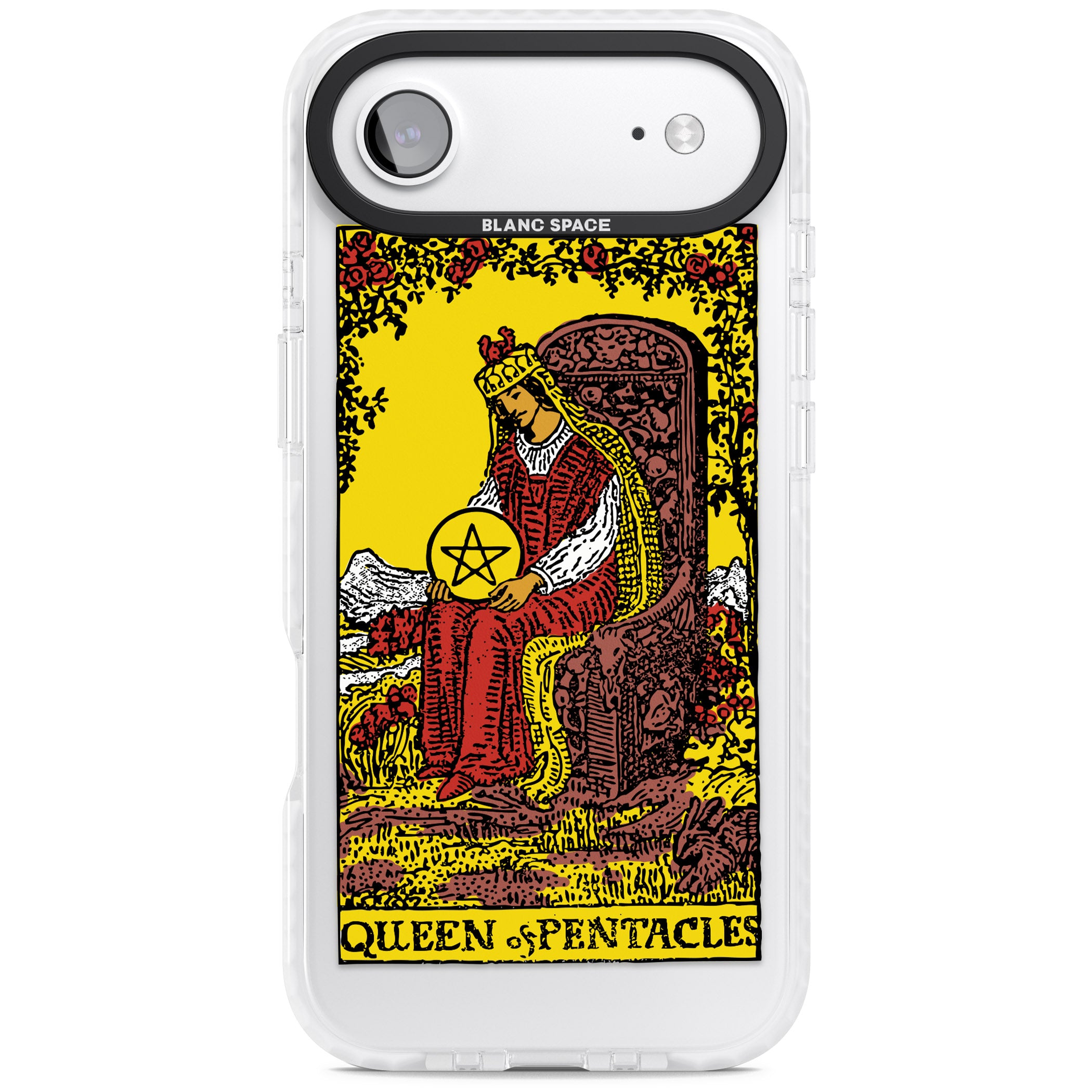 Personalised Queen Of Pentacles Tarot Card (Color) iPhone 17 Air Impact Pro Clear Phone Case