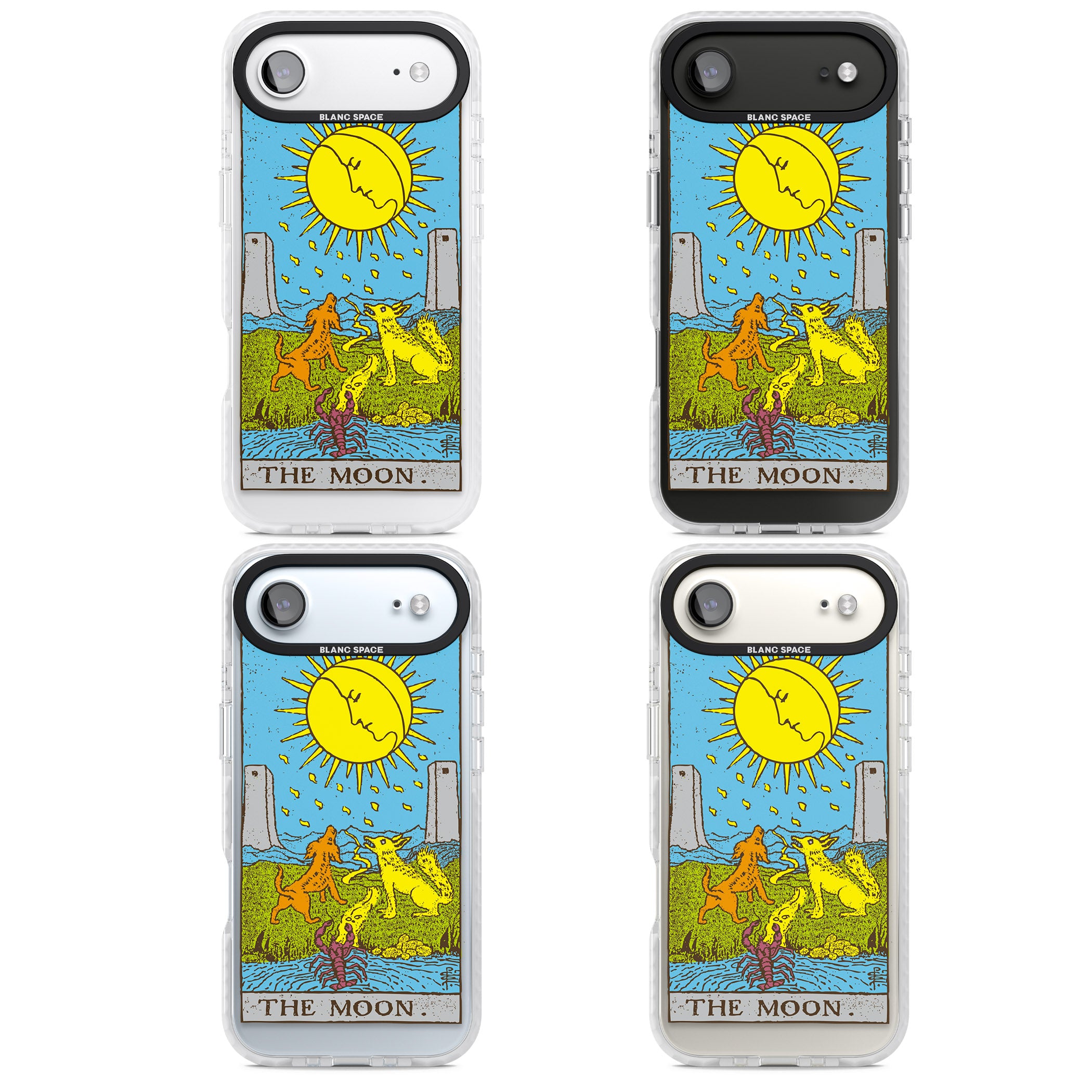 Personalised The Moon Tarot Card (Color) iPhone 17 Air Impact Pro Clear Phone Case APT Impact Protection