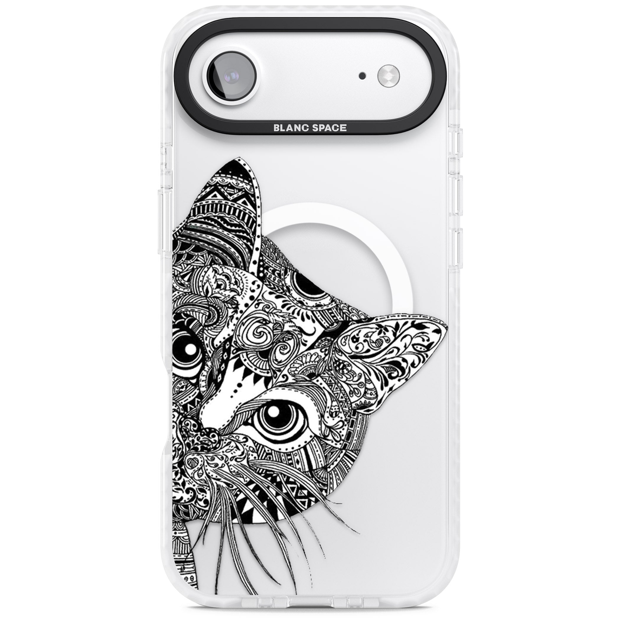 Henna Cat iPhone 17 Air Impact Pro Clear Phone Case