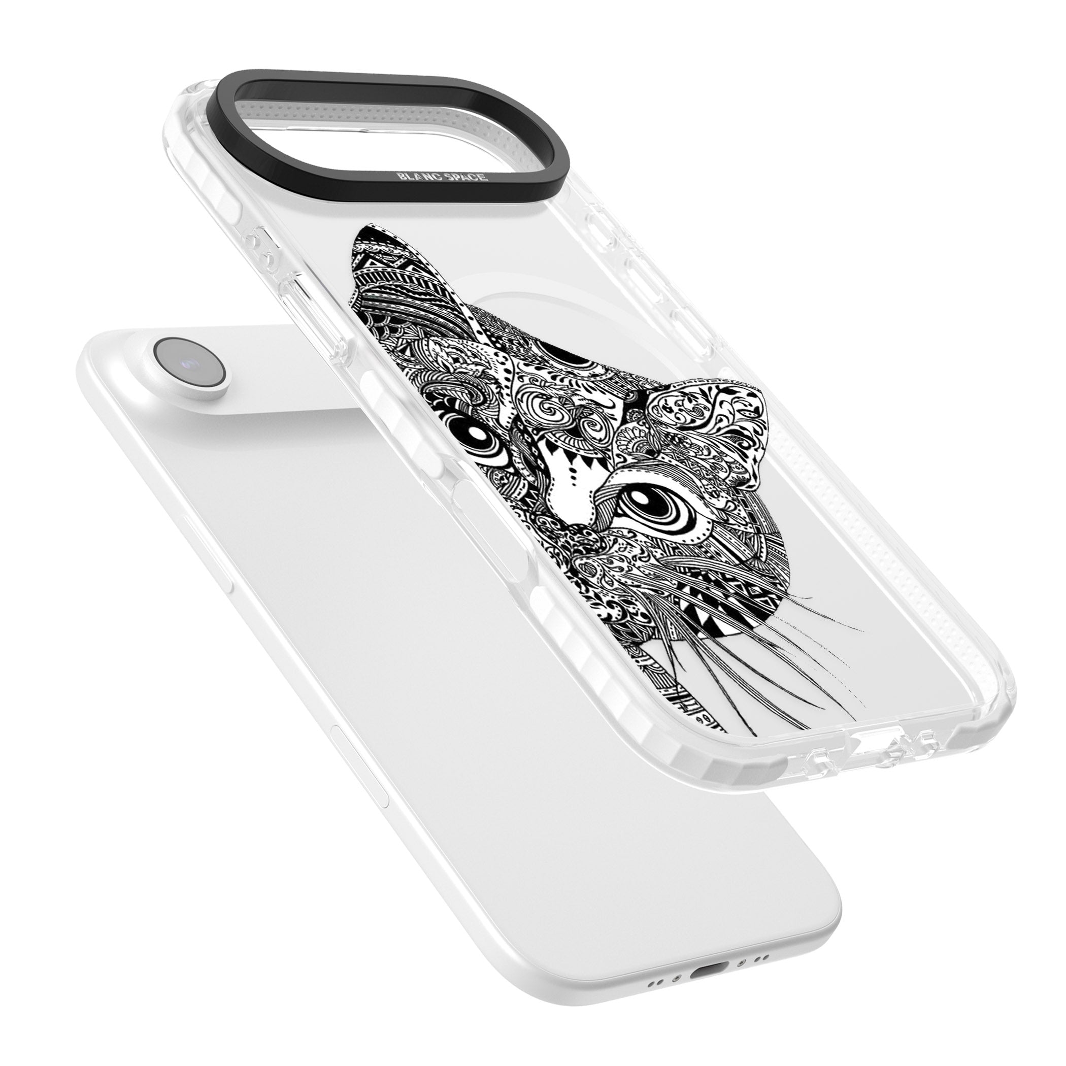 Henna Cat iPhone 17 Air Impact Pro Clear Phone Case Colours