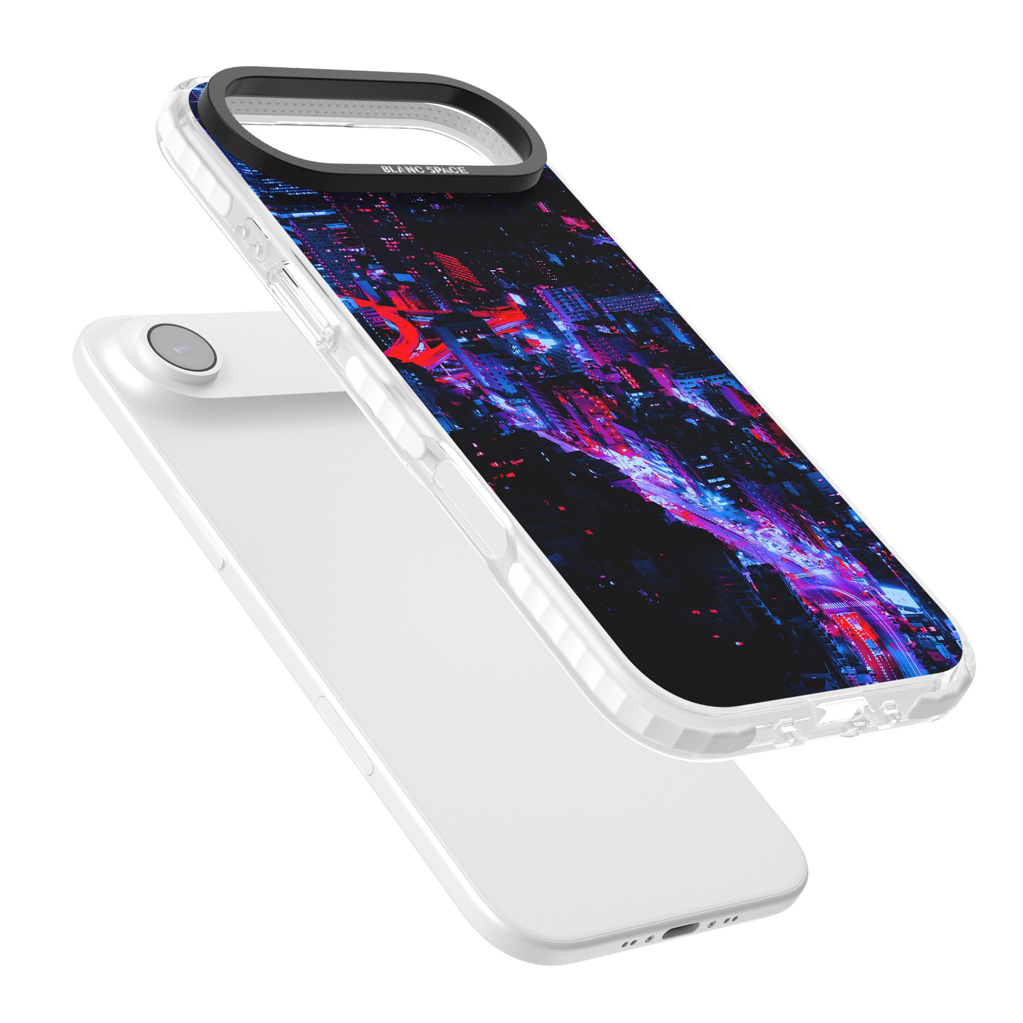 Neon Cityscape iPhone 17 Air Impact Pro Clear Phone Case Colours