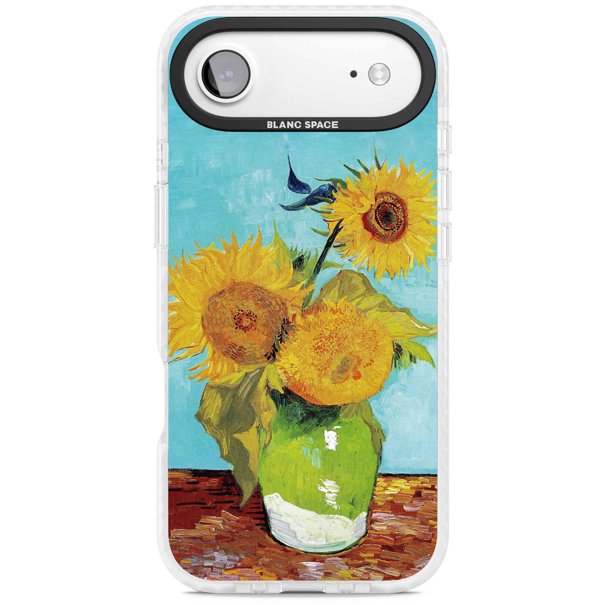 Vase With Three Sunflowers iPhone 17 Air Impact Pro Clear Phone Case