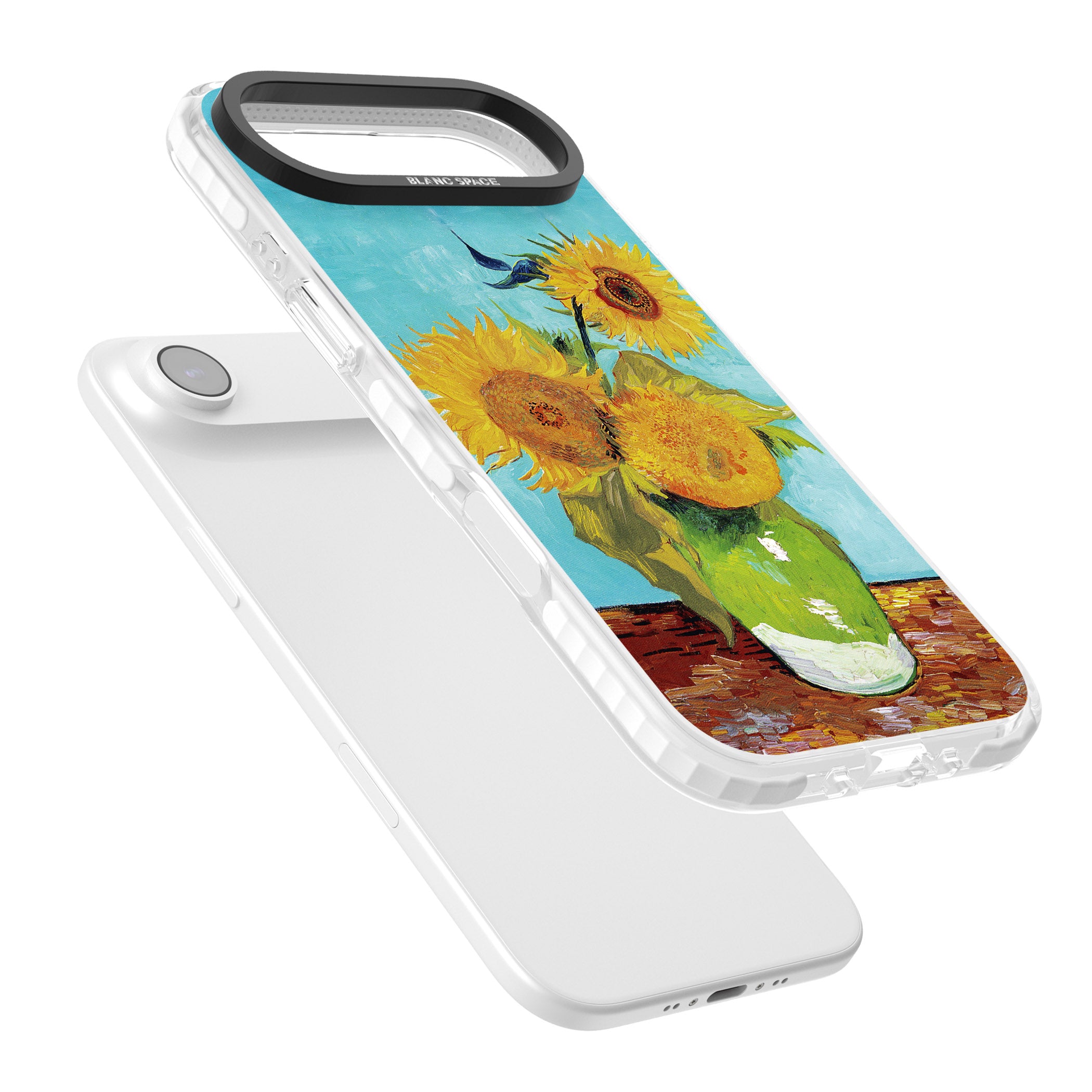 Vase With Three Sunflowers iPhone 17 Air Impact Pro Clear Phone Case Colours