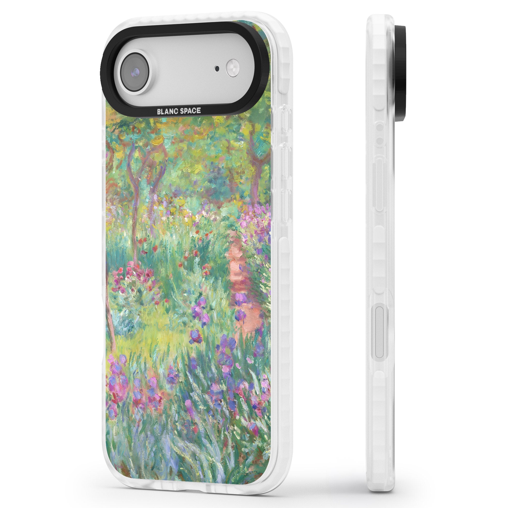 Garden in Giverny iPhone 17 Air Impact Pro Clear Phone Case Side Profile