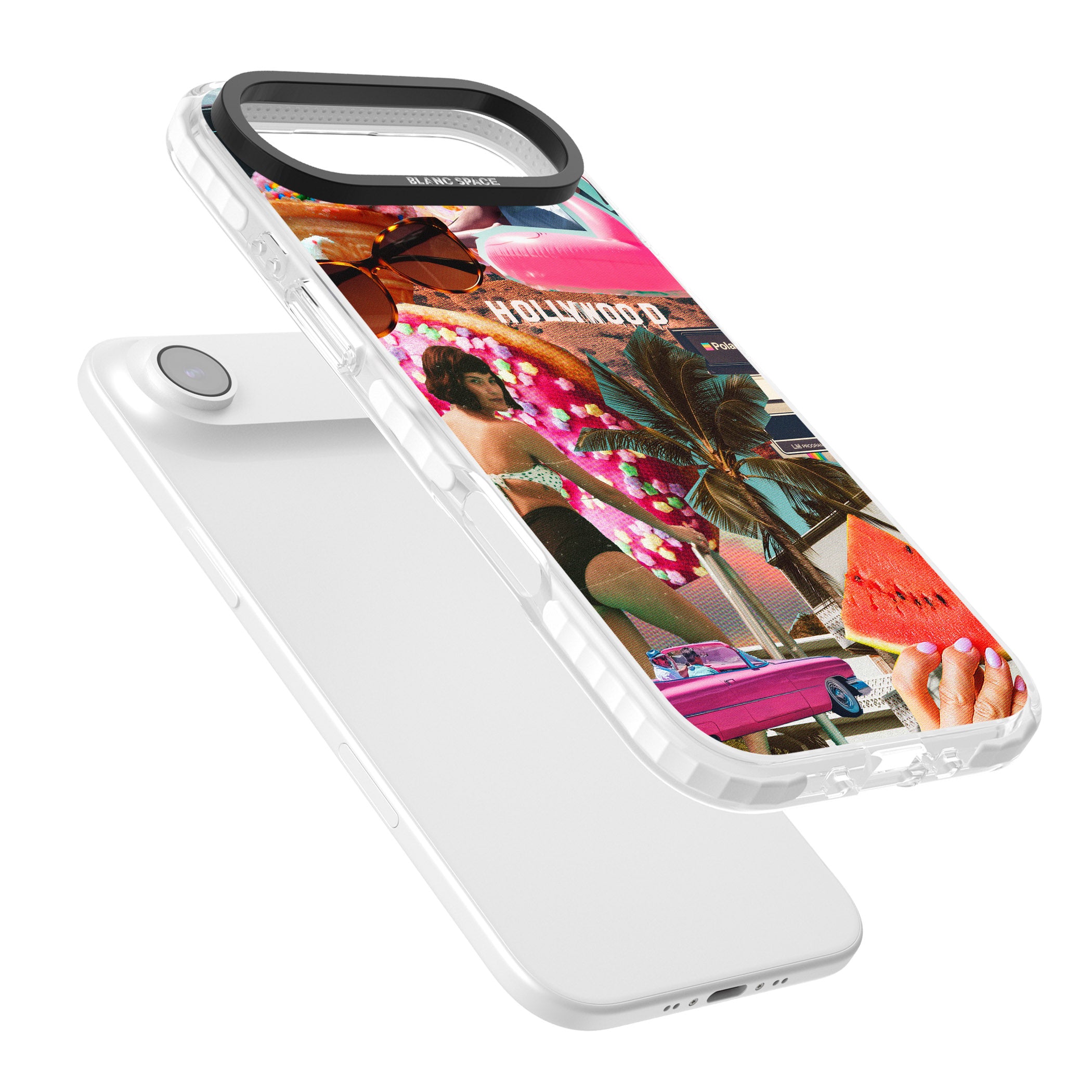 Hollywood Retro Collage iPhone 17 Air Impact Pro Clear Phone Case Colours
