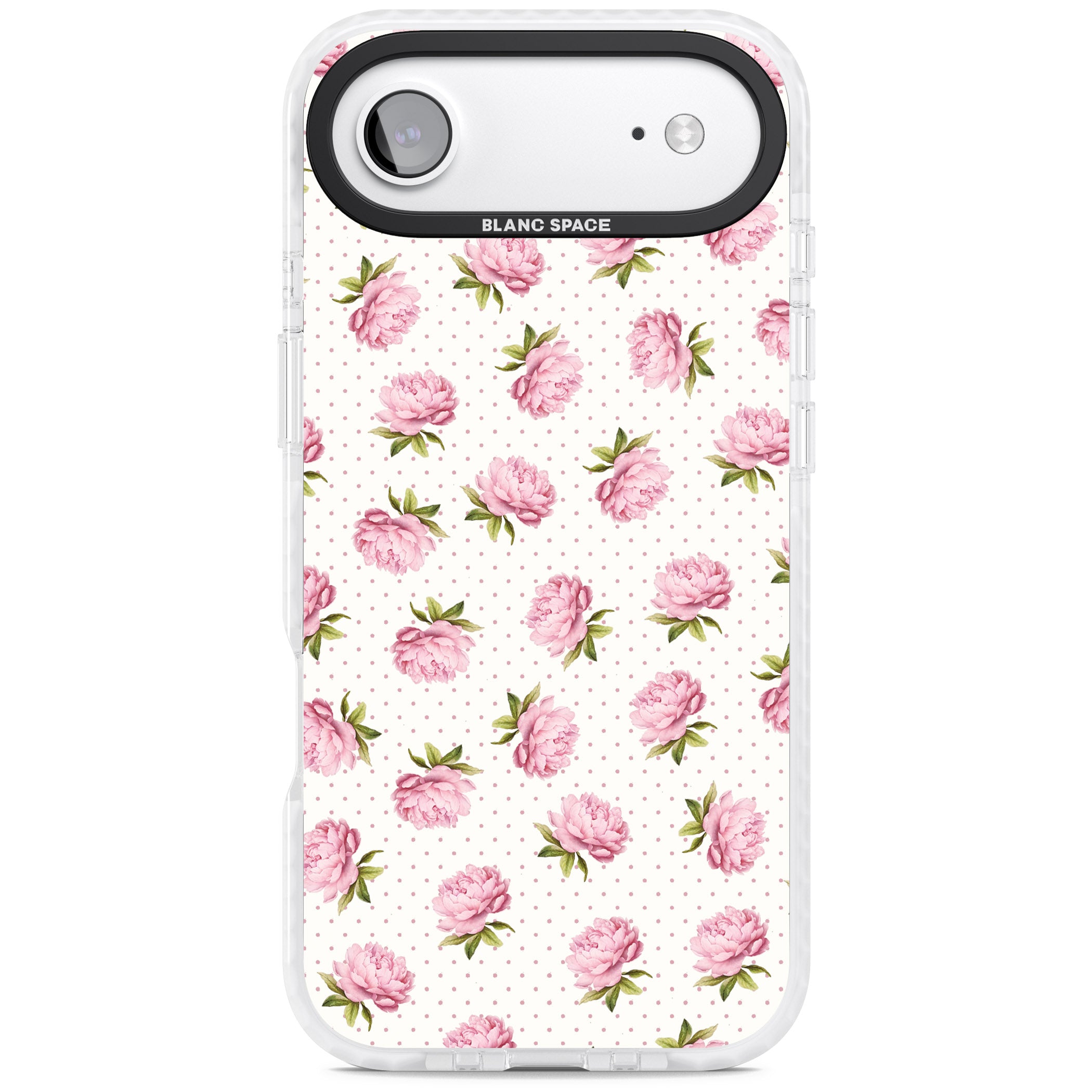 Soft Peonies iPhone 17 Air Impact Pro Clear Phone Case