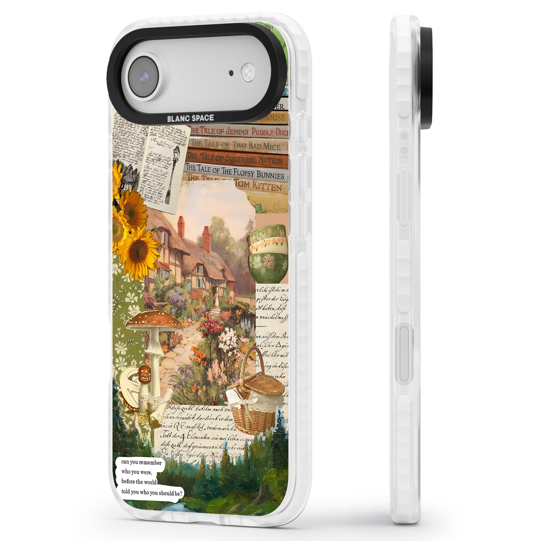 Bookworm iPhone 17 Air Impact Pro Clear Phone Case Side Profile