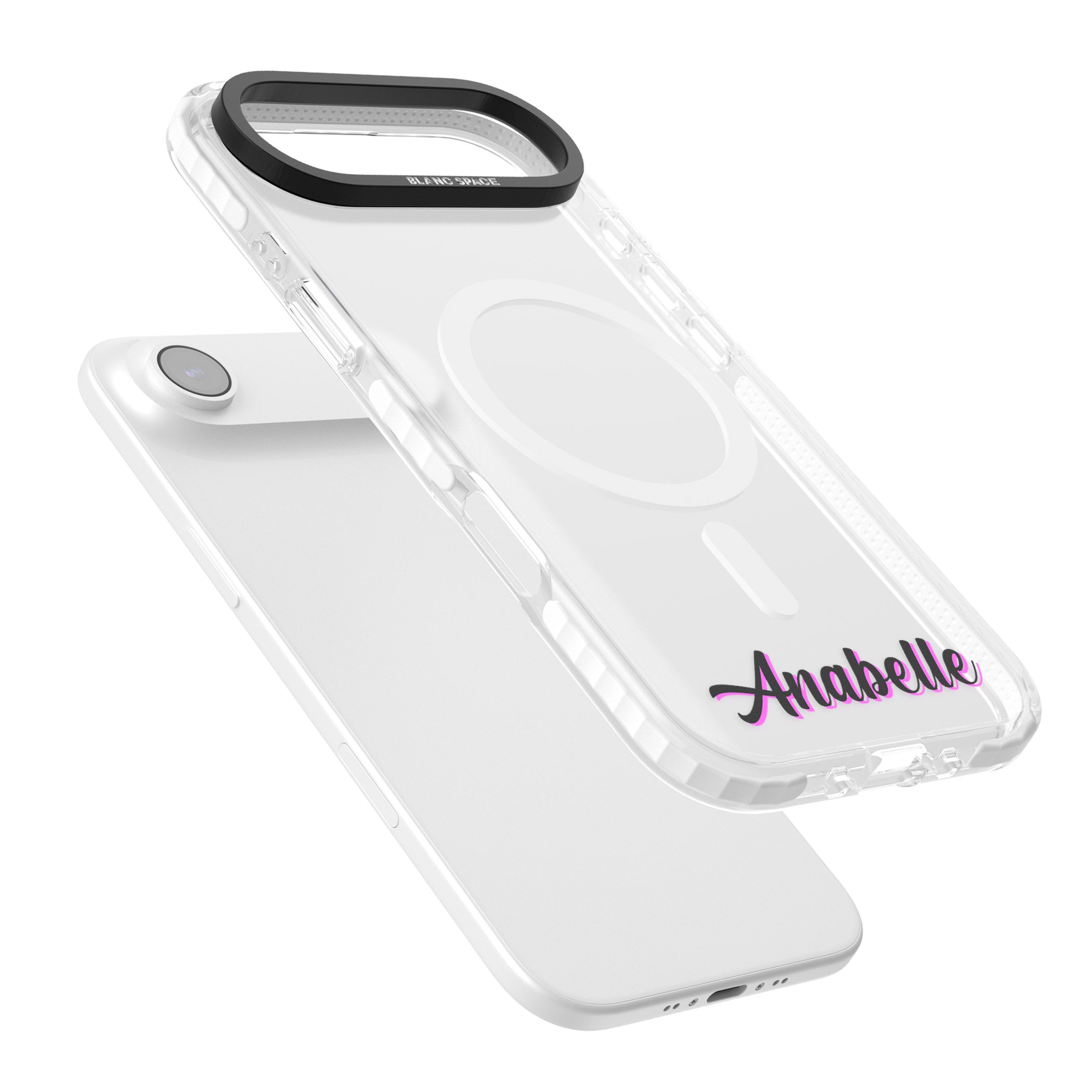 Personalised Cute Bottom Name iPhone 17 Air Impact Pro Clear Phone Case Colours