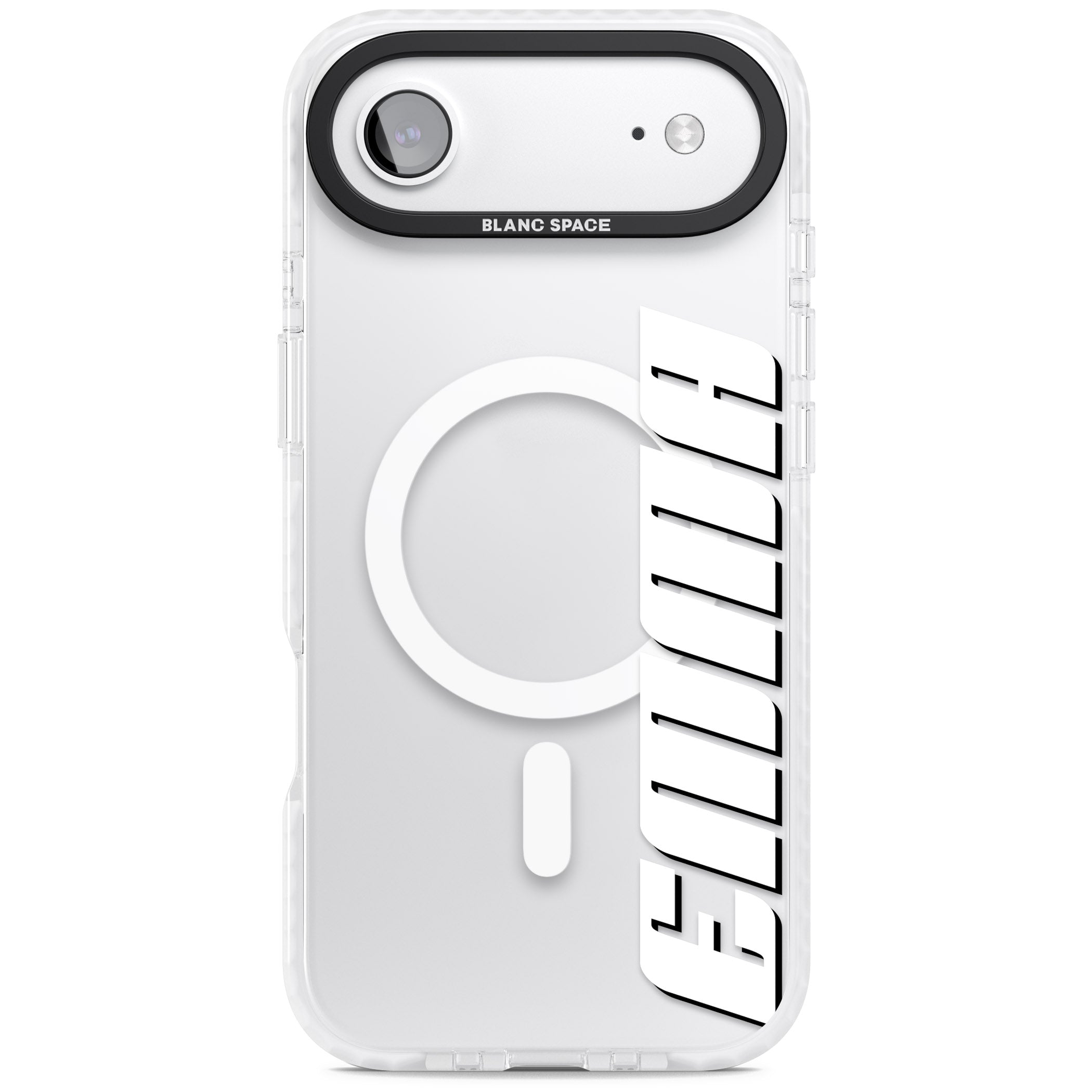 Personalised Vertical Bold Name iPhone 17 Air Impact Pro Clear Phone Case