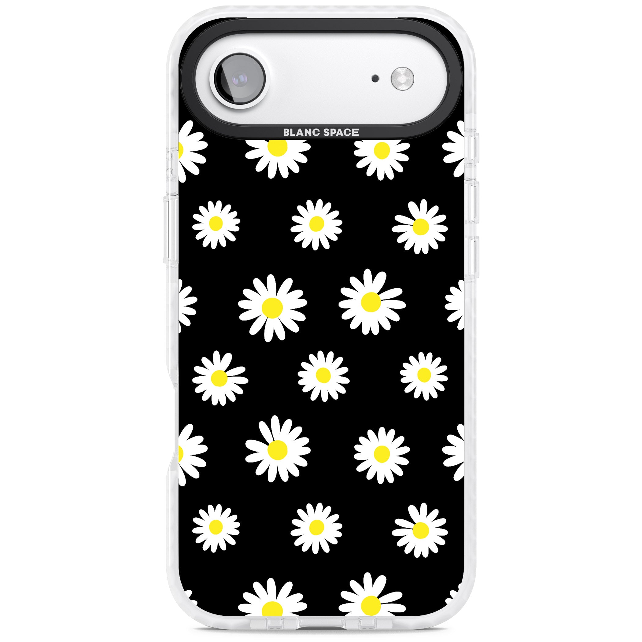 Personalised Chic Daisy Pattern iPhone 17 Air Impact Pro Clear Phone Case