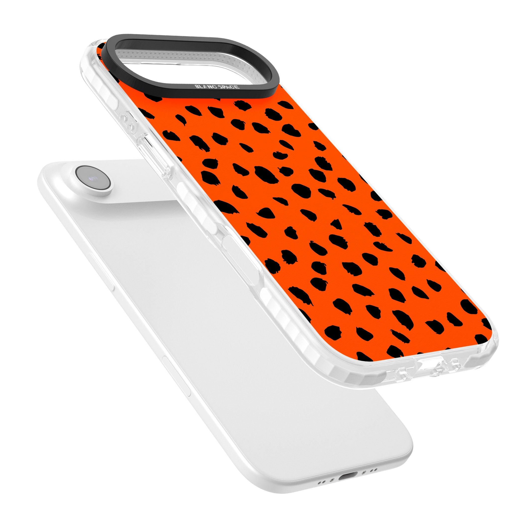 Bold Red Spot Print iPhone 17 Air Impact Pro Clear Phone Case Colours