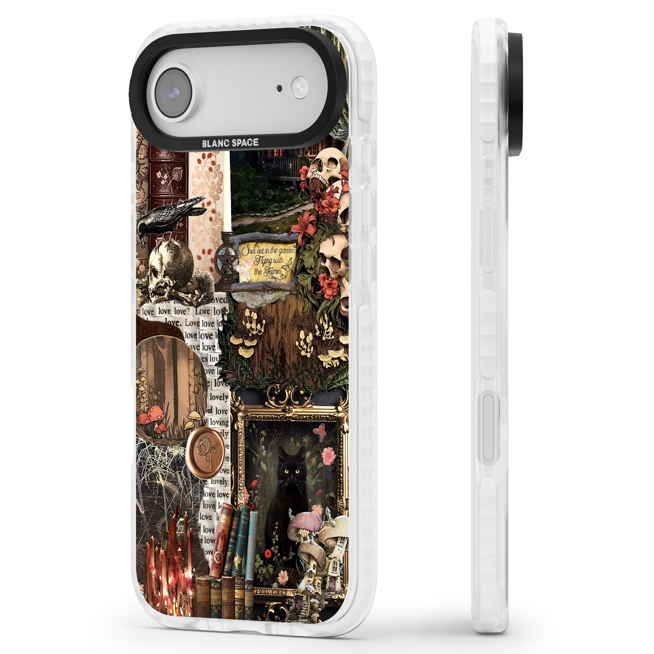 Academia Collage iPhone 17 Air Impact Pro Clear Phone Case Side Profile