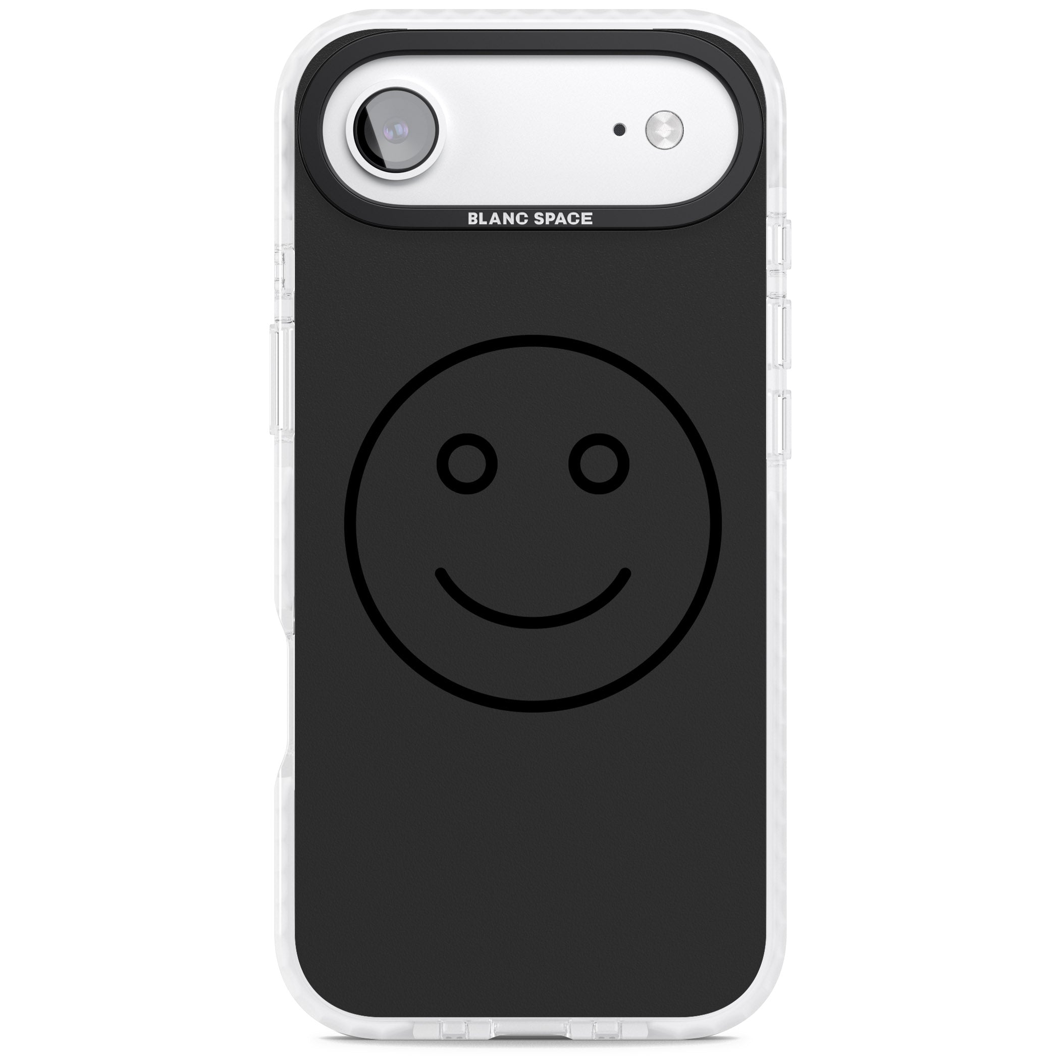 Dark Smiley Face iPhone 17 Air Impact Pro Clear Phone Case