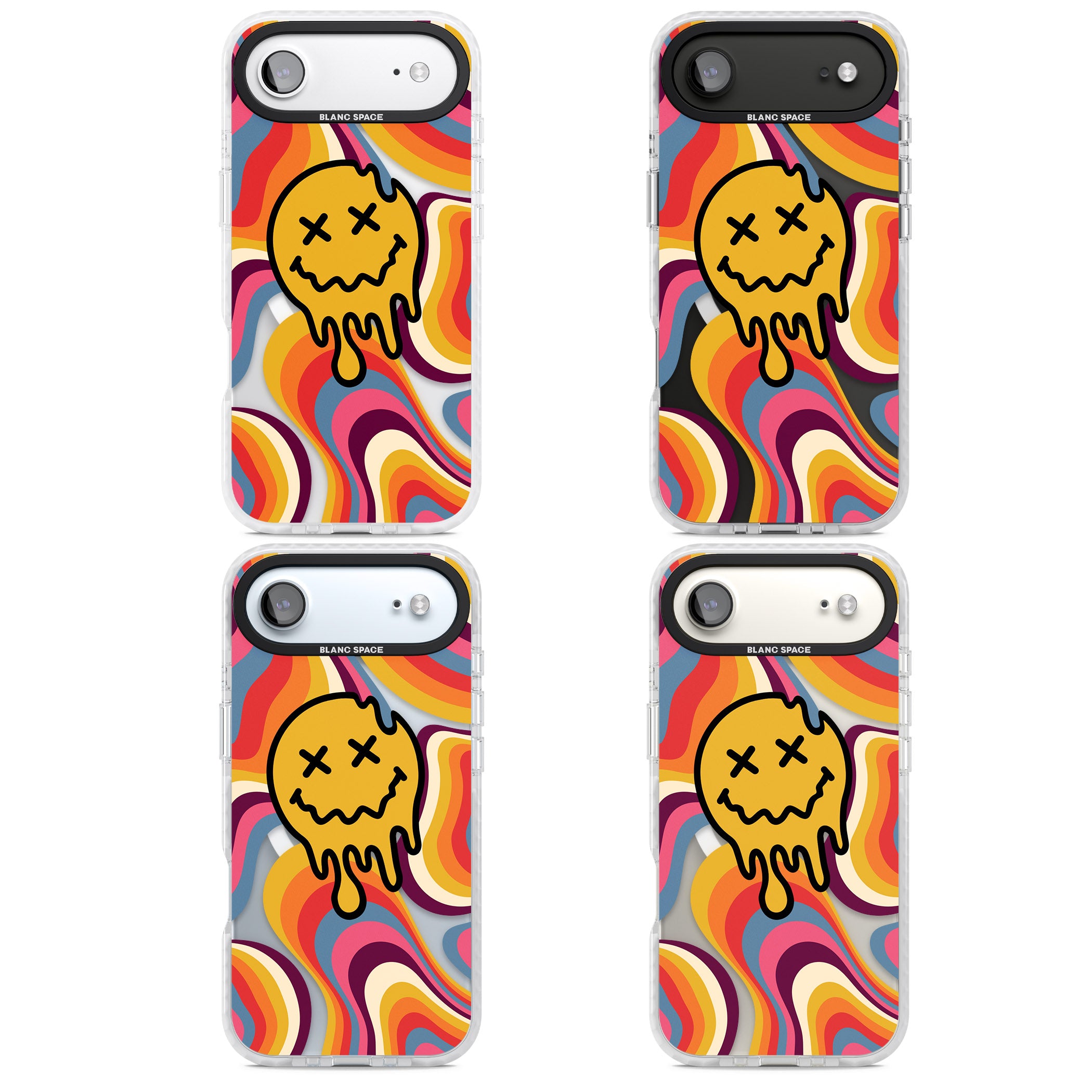 Trippy Face Melt iPhone 17 Air Impact Pro Clear Phone Case APT Impact Protection