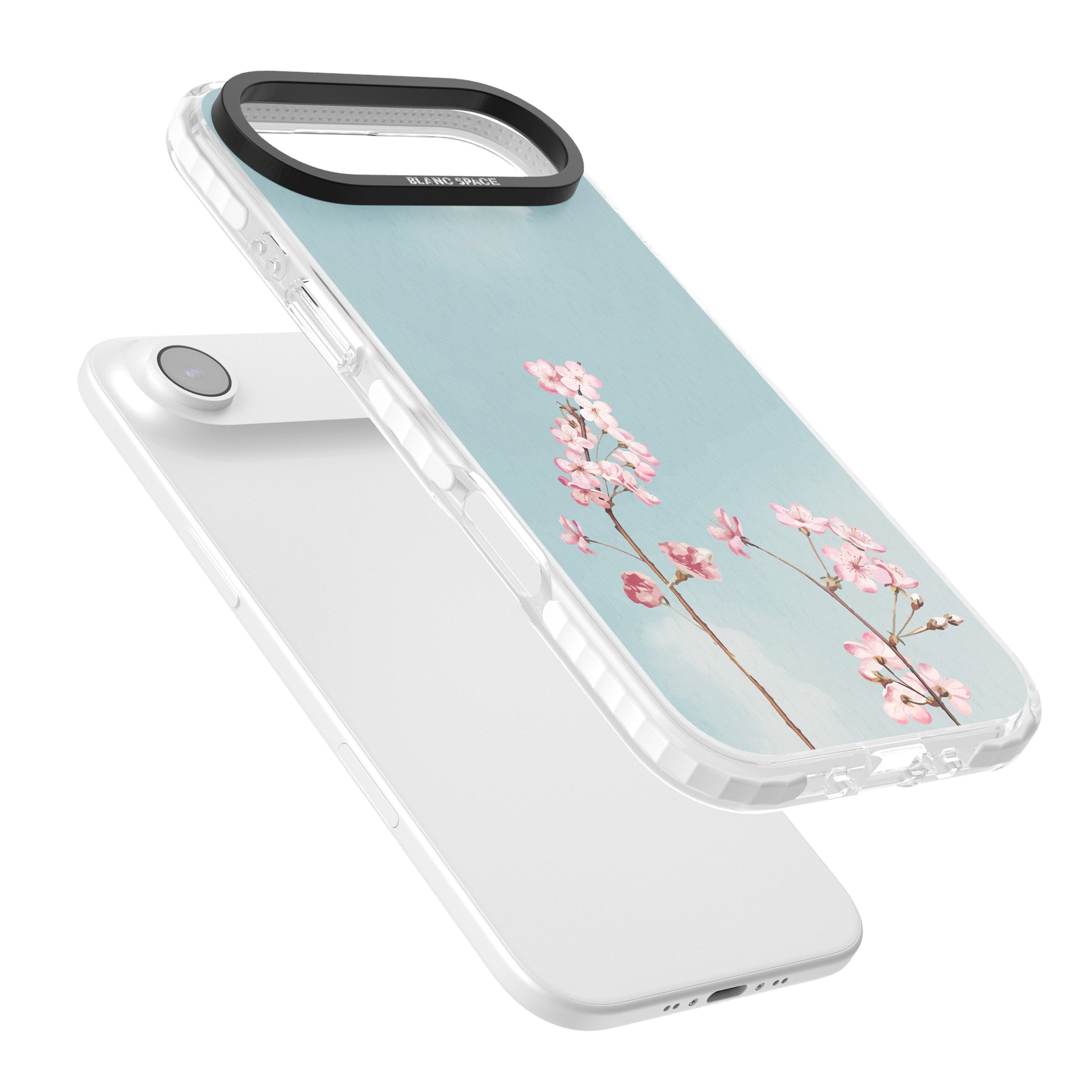 Blossom Flower Sky iPhone 17 Air Impact Pro Clear Phone Case Colours
