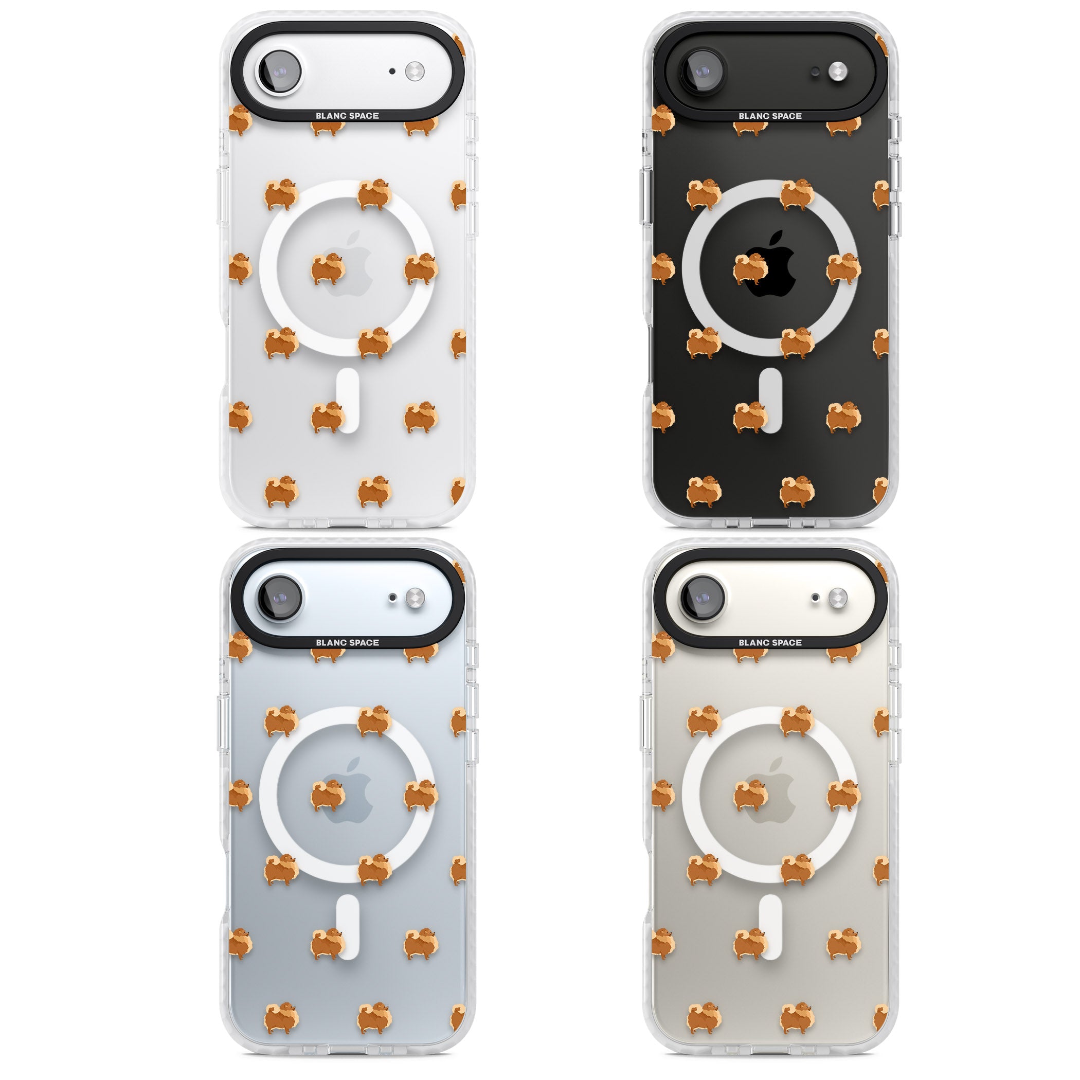 Pomeranian Delight iPhone 17 Air Impact Pro Clear Phone Case APT Impact Protection