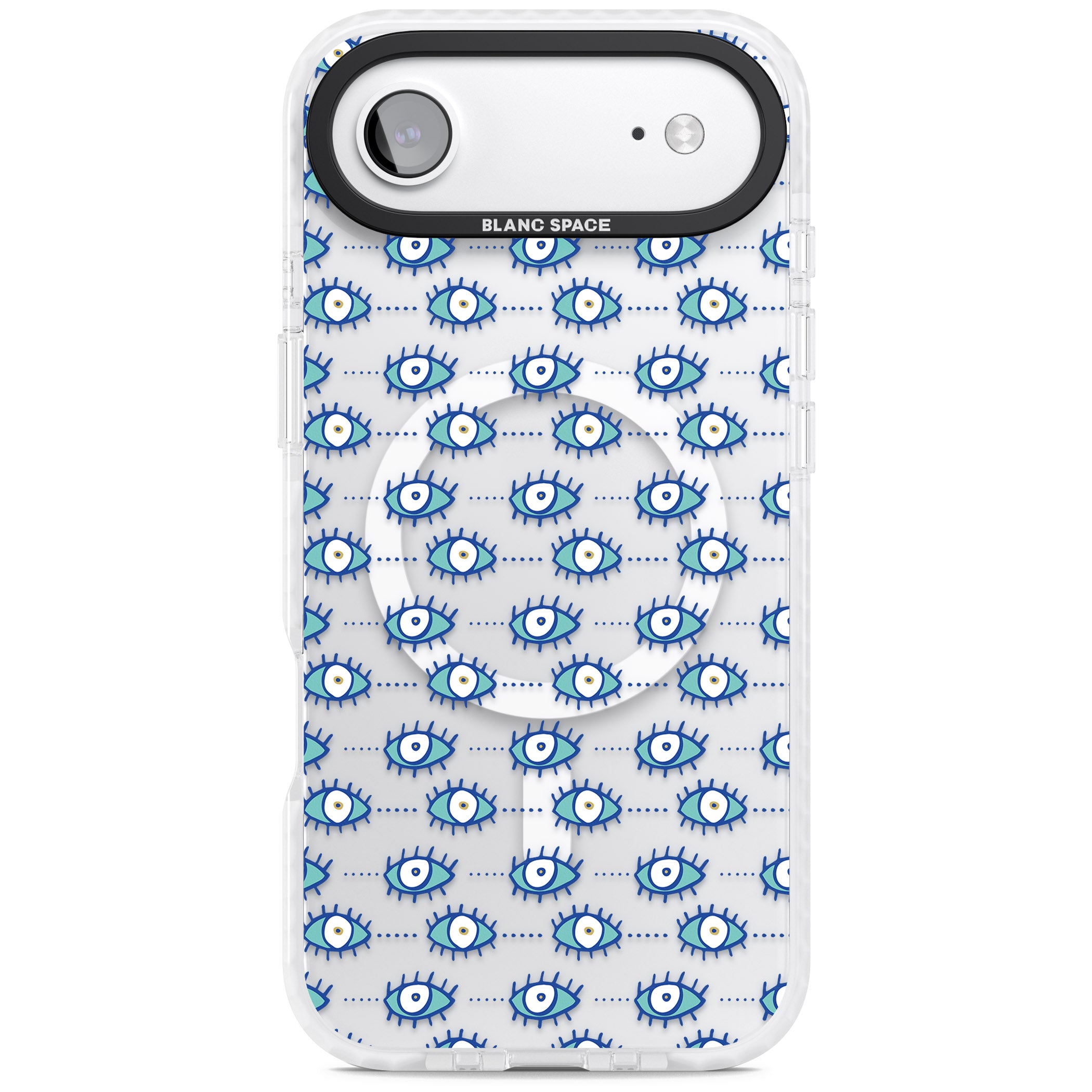 Psychedelic Eyes iPhone 17 Air Impact Pro Clear Phone Case