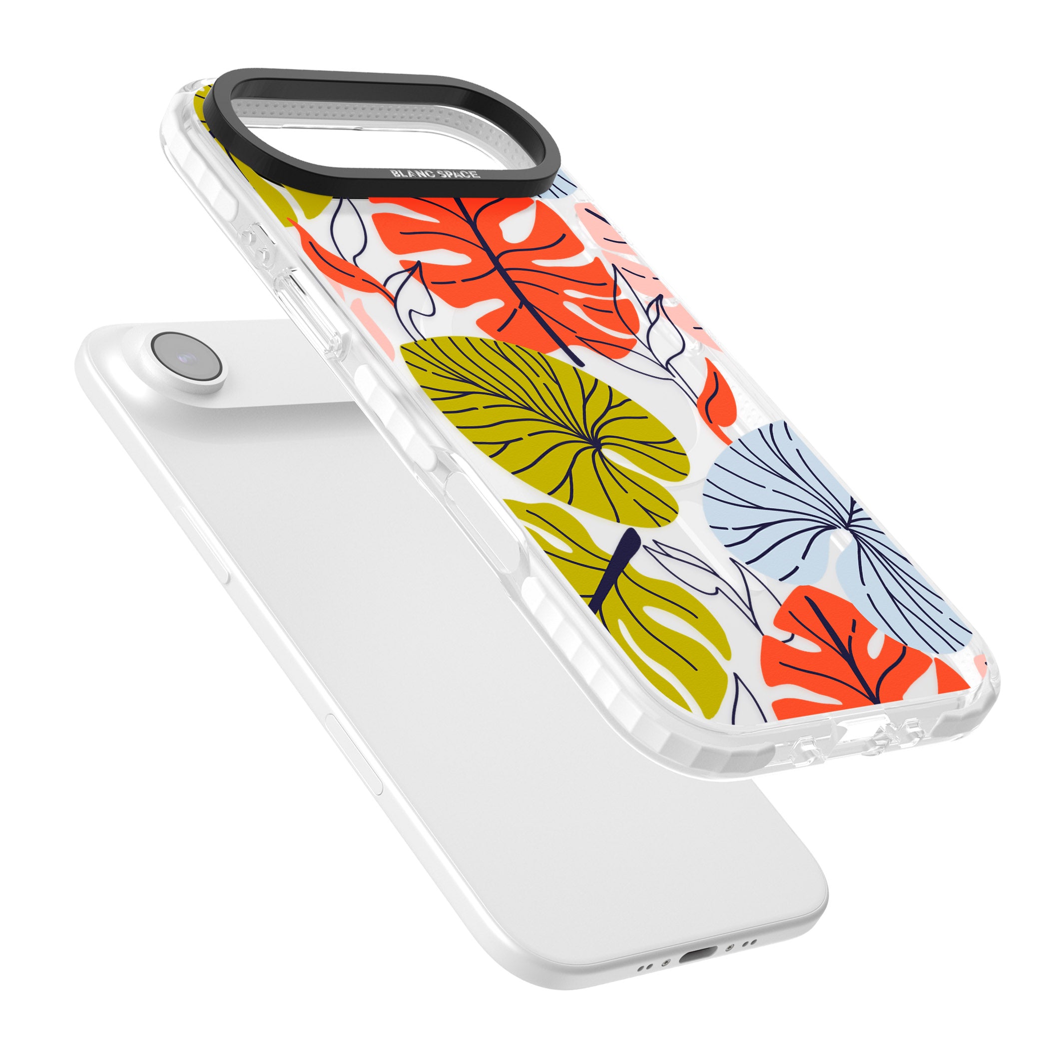 Retro Leaves iPhone 17 Air Impact Pro Clear Phone Case Colours