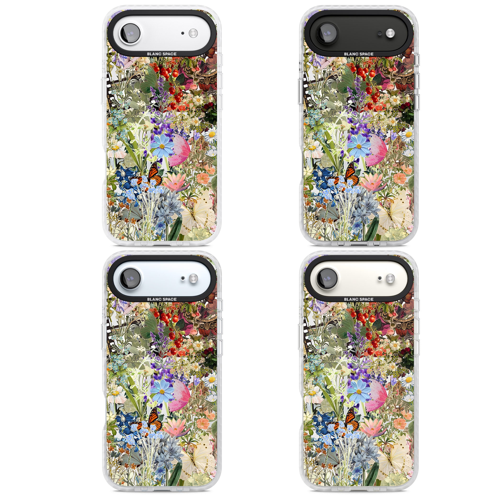 Flower Mix Collage iPhone 17 Air Impact Pro Clear Phone Case APT Impact Protection