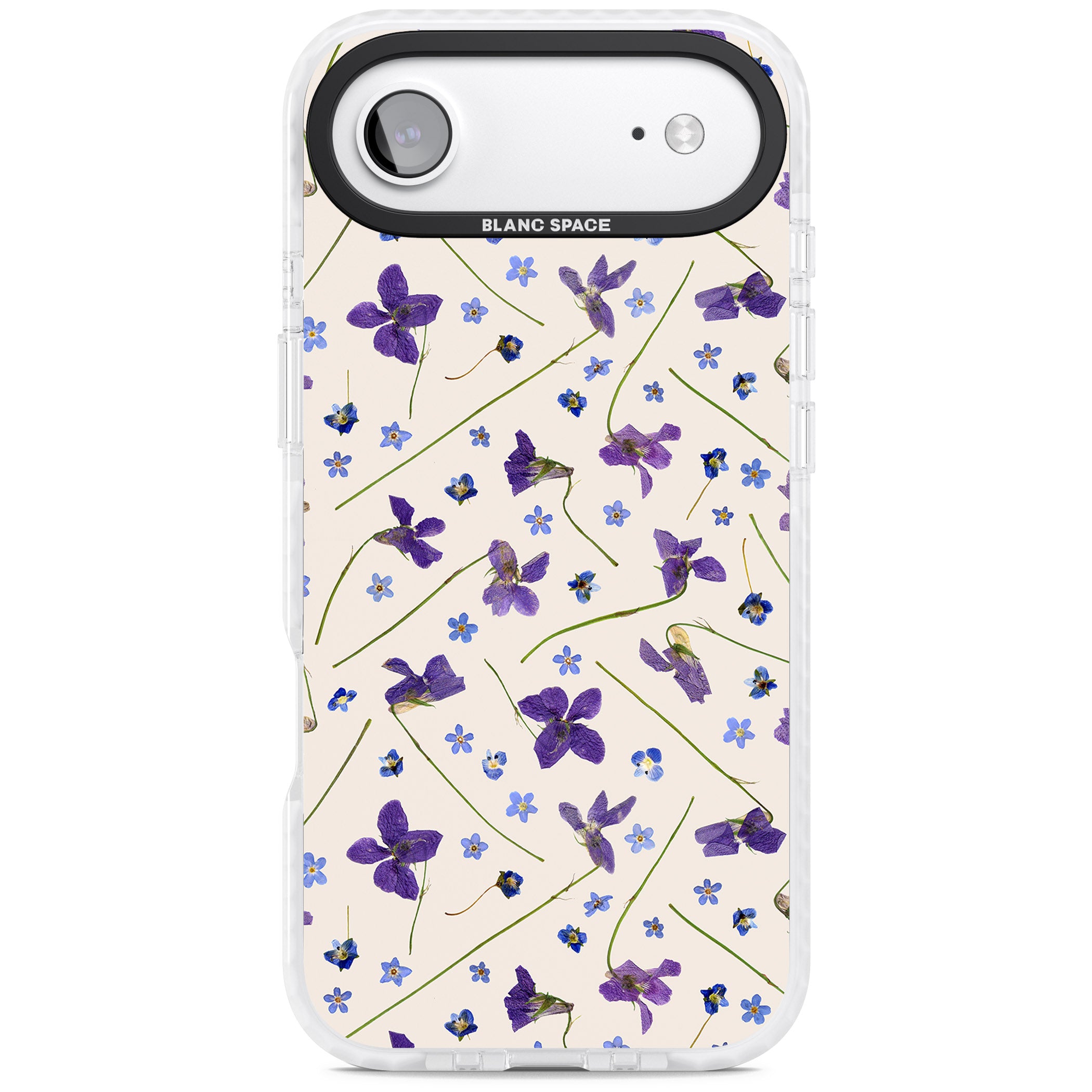 Violet Floral Dream Cream iPhone 17 Air Impact Pro Clear Phone Case