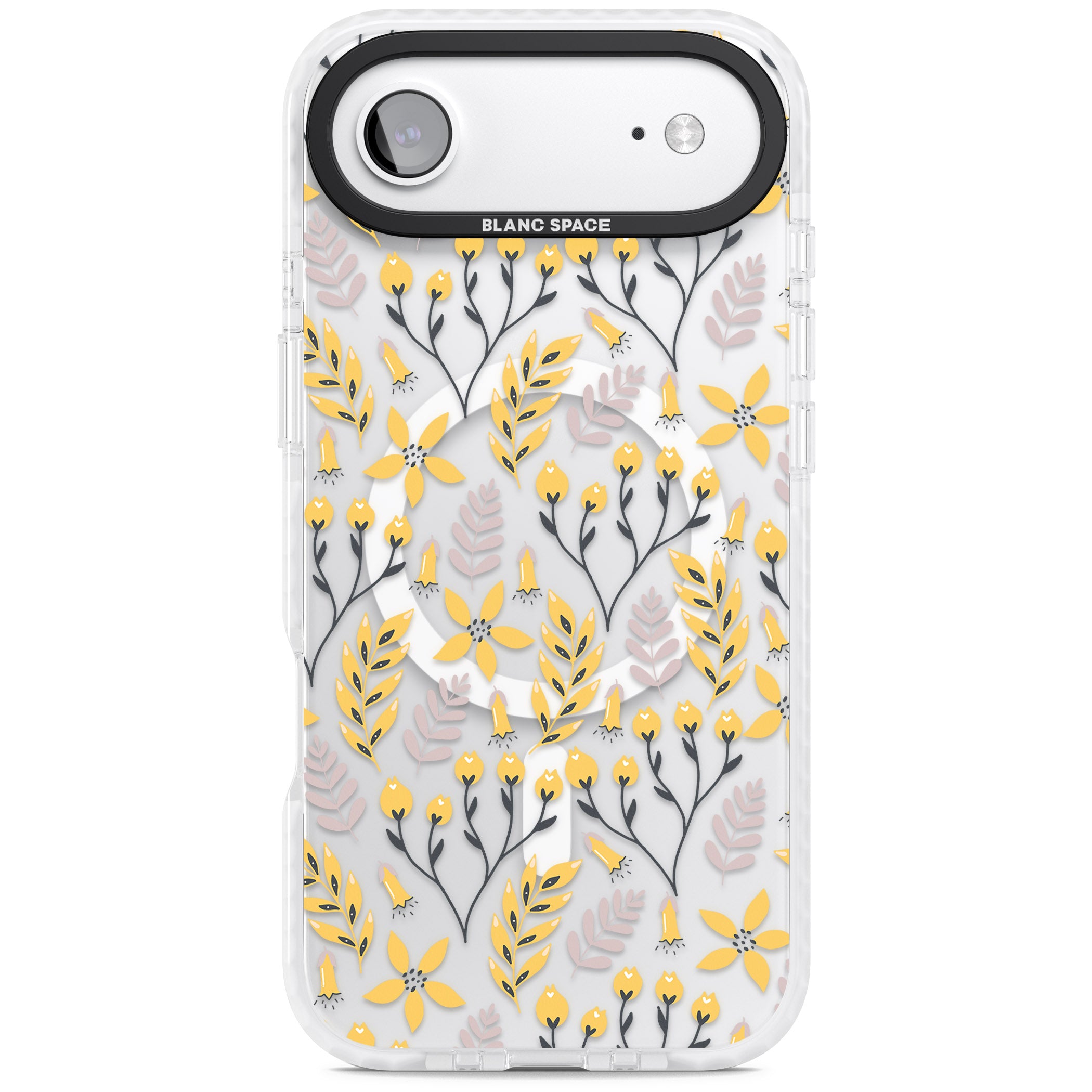 Yellow Floral Vibrance iPhone 17 Air Impact Pro Clear Phone Case