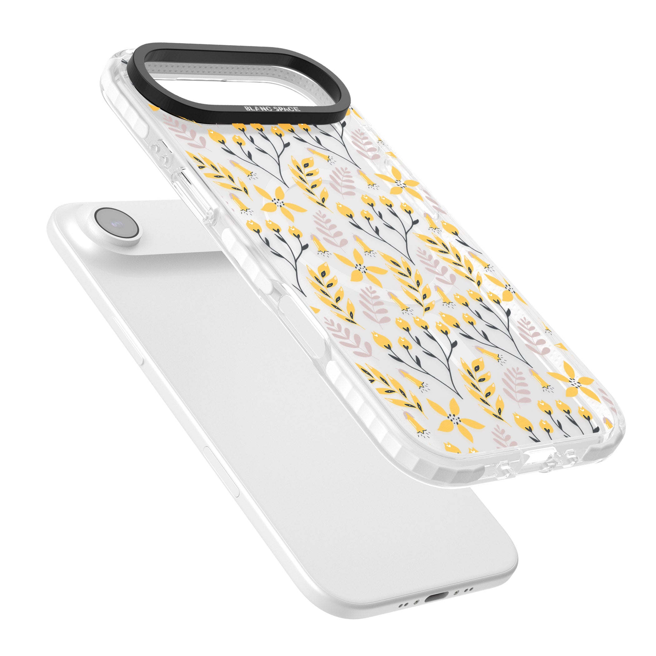 Yellow Floral Vibrance iPhone 17 Air Impact Pro Clear Phone Case Colours