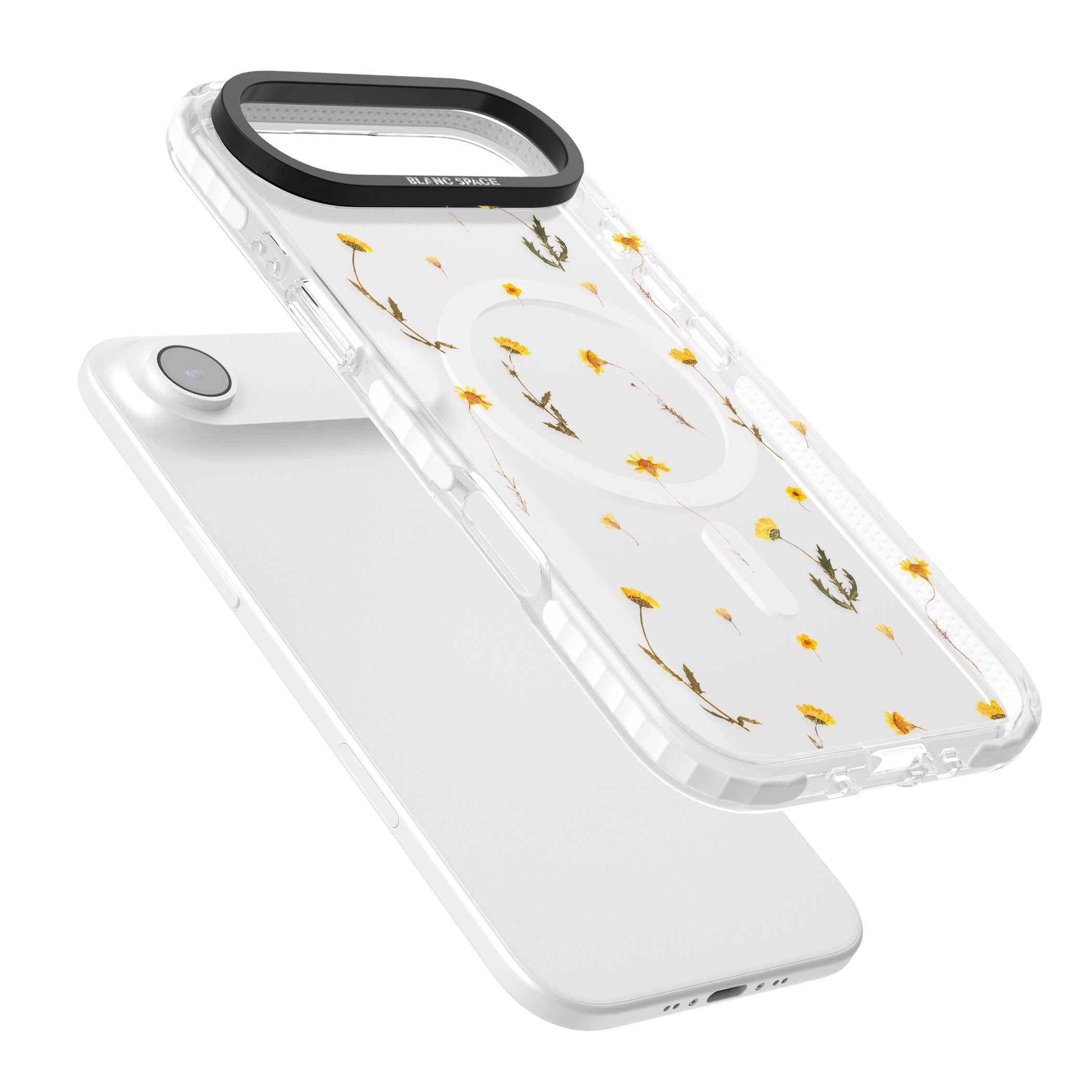 Yellow Wildflower iPhone 17 Air Impact Pro Clear Phone Case Colours