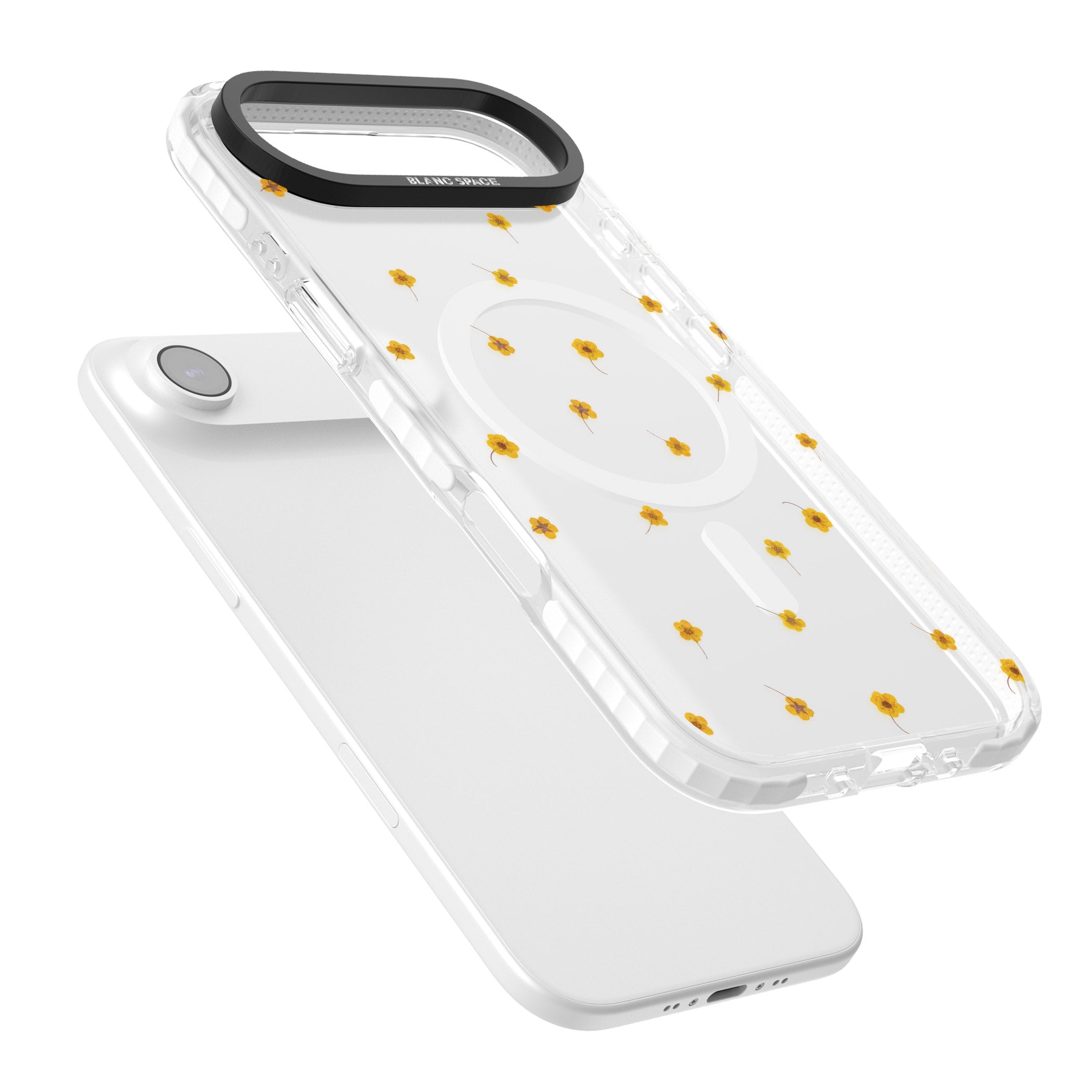 Sunny Scatter Flower iPhone 17 Air Impact Pro Clear Phone Case Colours