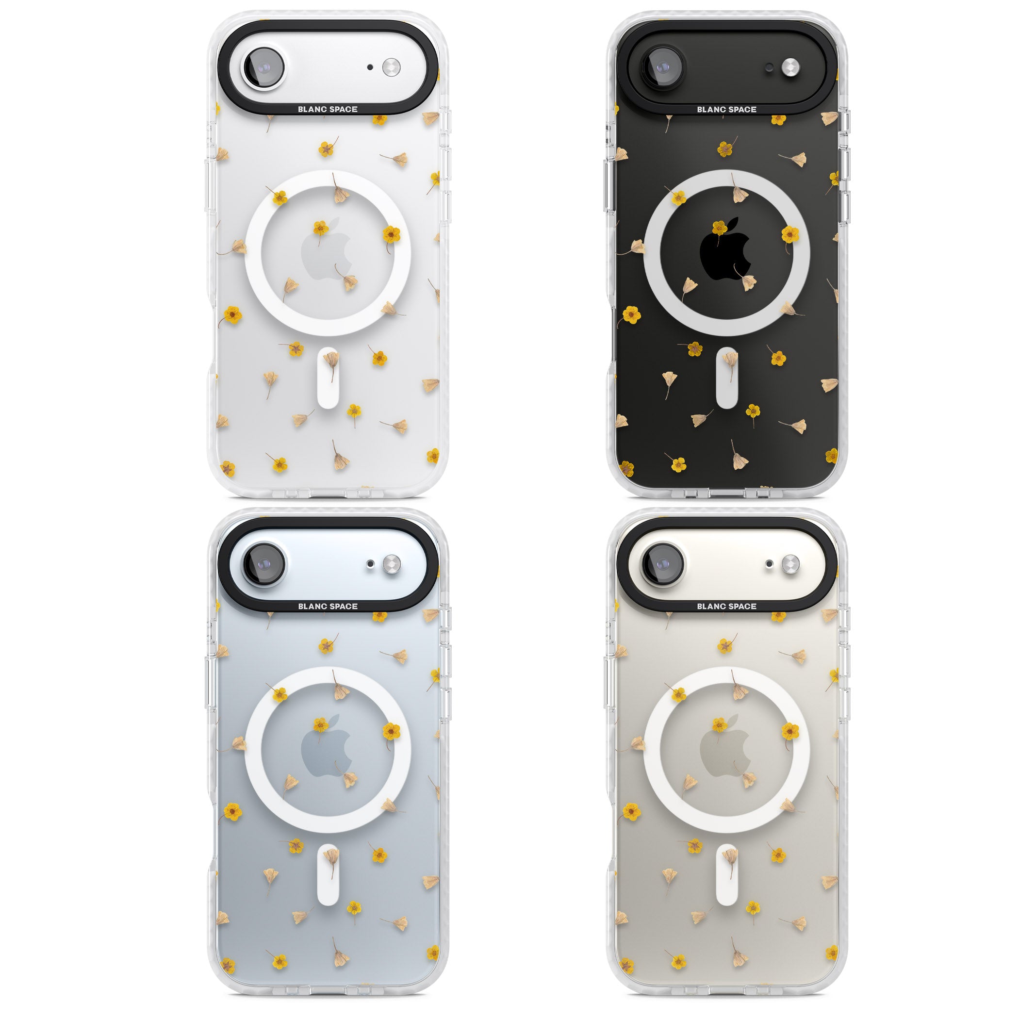 Tiny Yellow Flower iPhone 17 Air Impact Pro Clear Phone Case APT Impact Protection