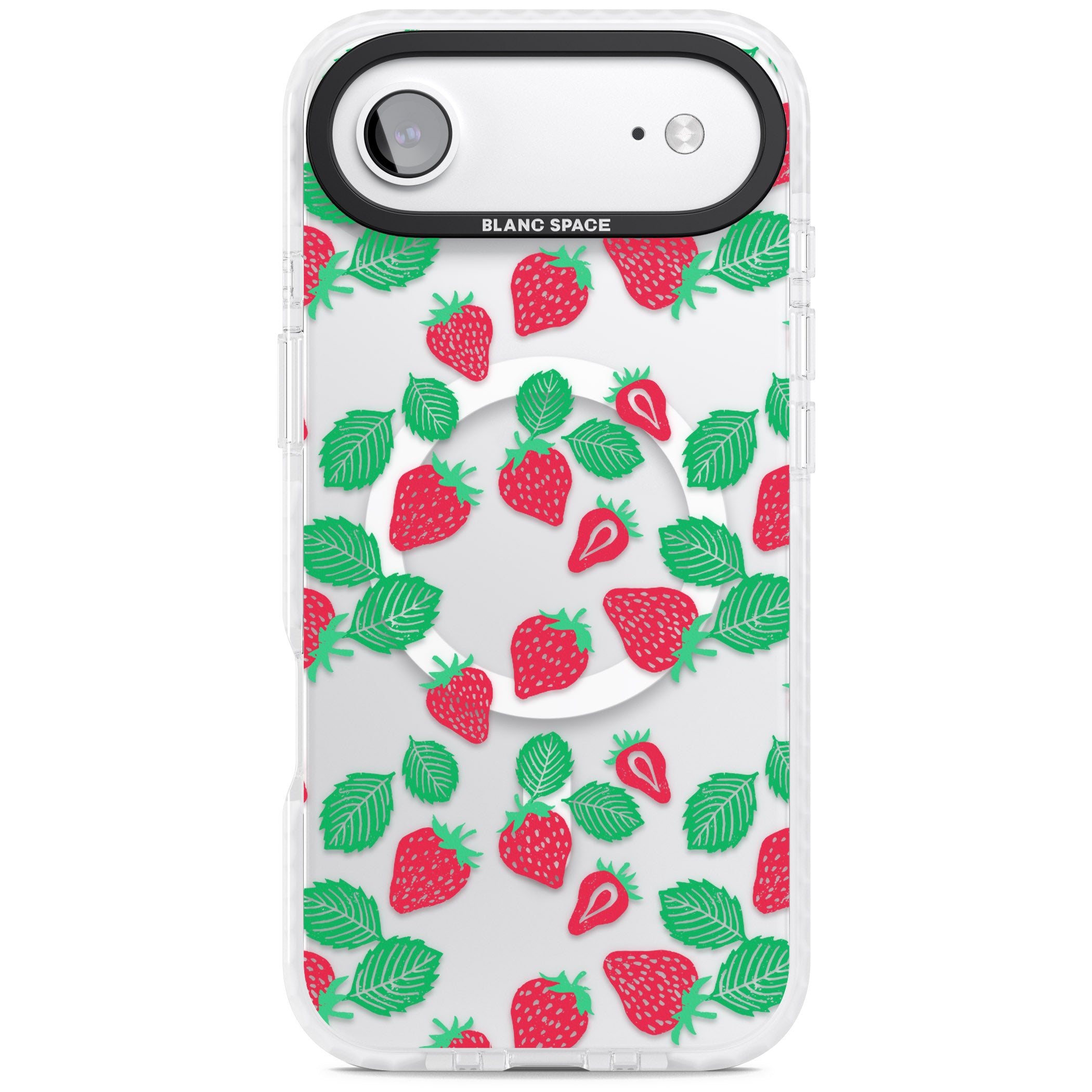 Strawberry Delight iPhone 17 Air Impact Pro Clear Phone Case