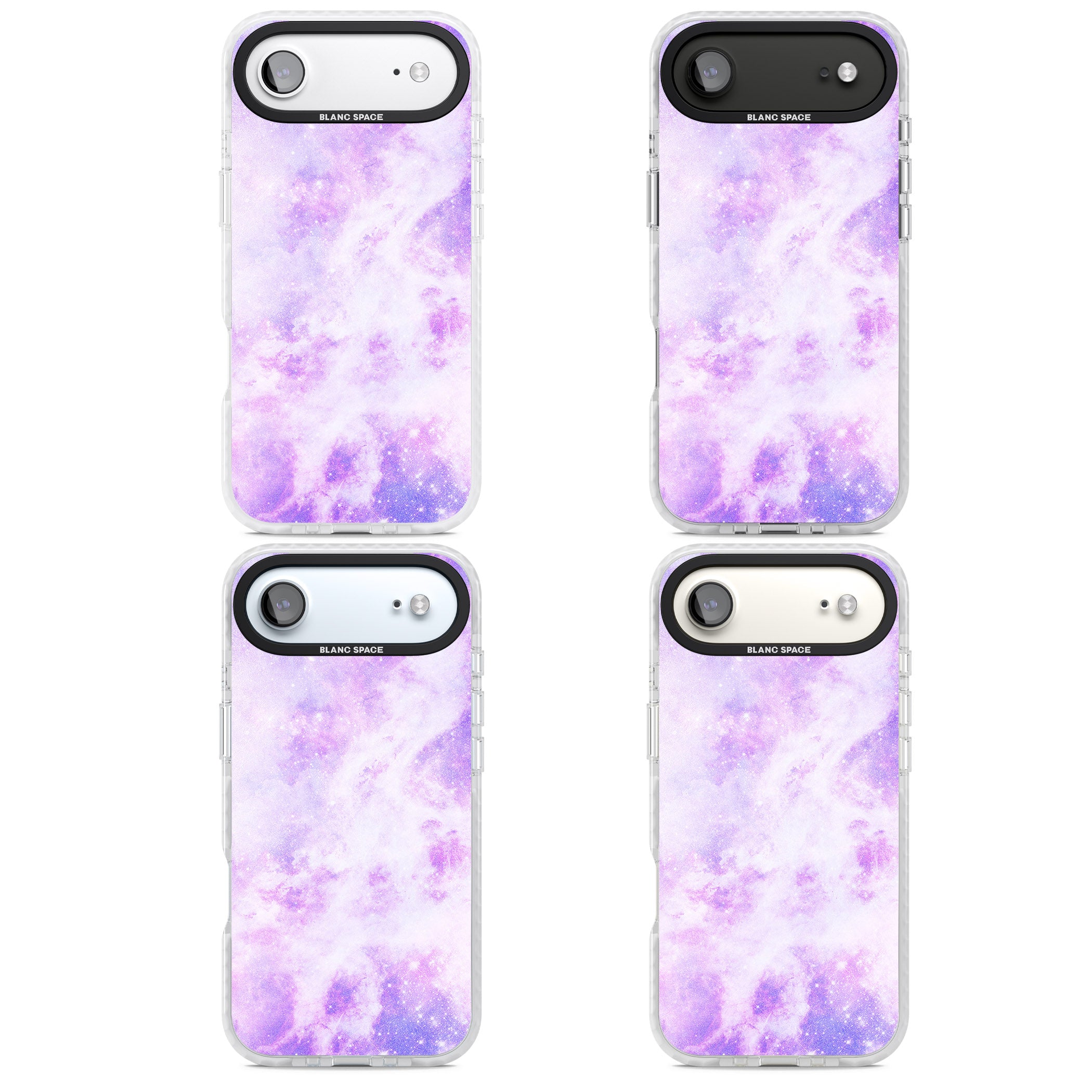 Purple Galaxy Vibes iPhone 17 Air Impact Pro Clear Phone Case APT Impact Protection
