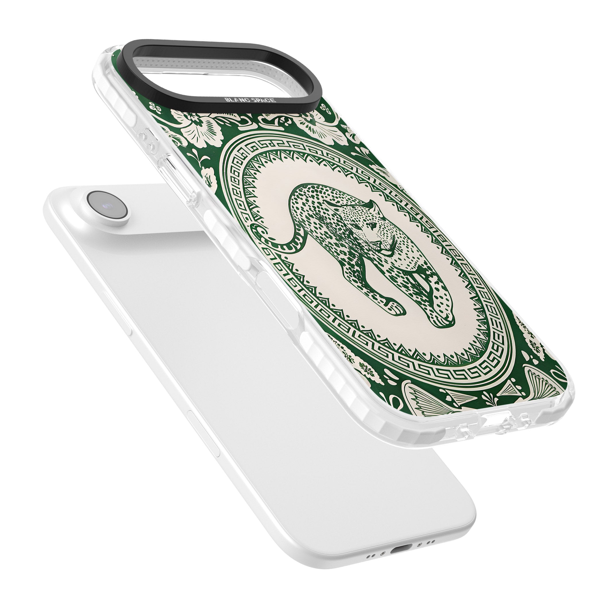 Green Leopard iPhone 17 Air Impact Pro Clear Phone Case Colours