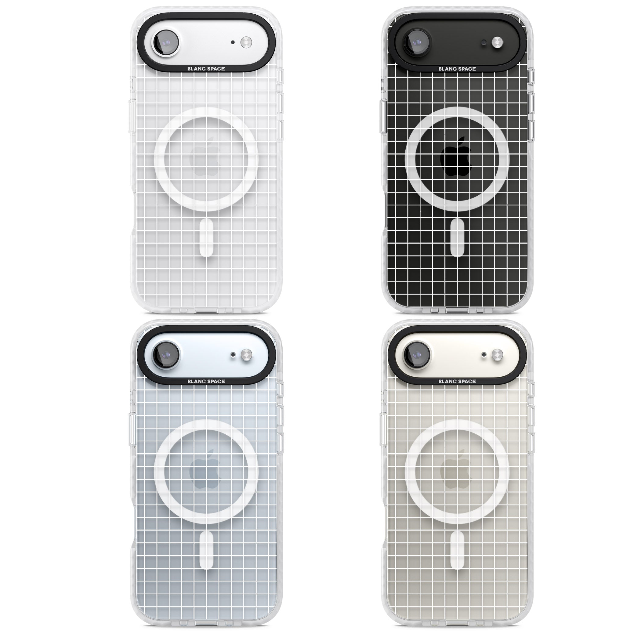 Modern Grid Pattern iPhone 17 Air Impact Pro Clear Phone Case APT Impact Protection